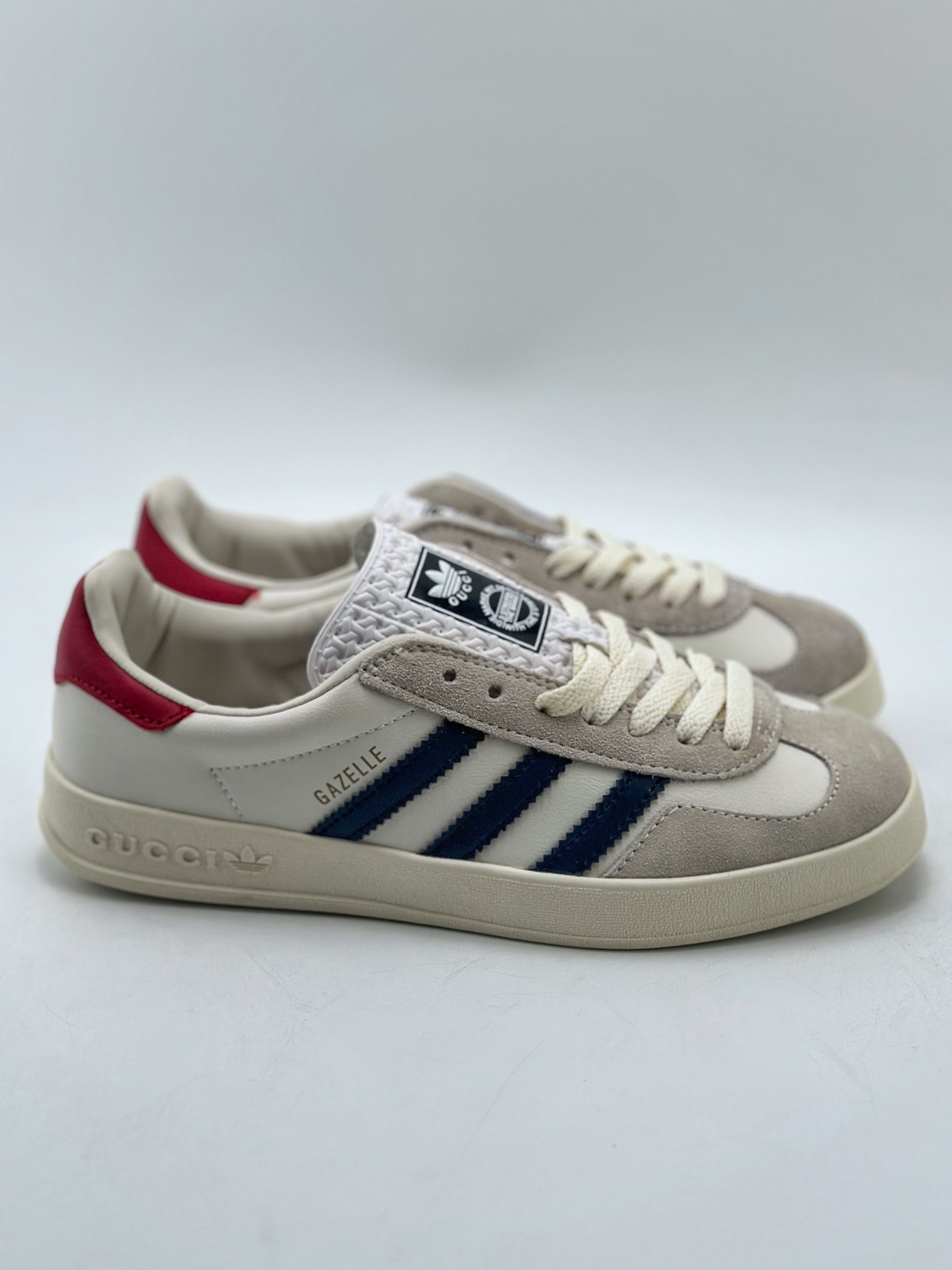 150 adidas Originals x Gucci Gazelle 古驰联名 三叶草休闲防滑耐磨低帮板鞋 707847 UTT10 9060