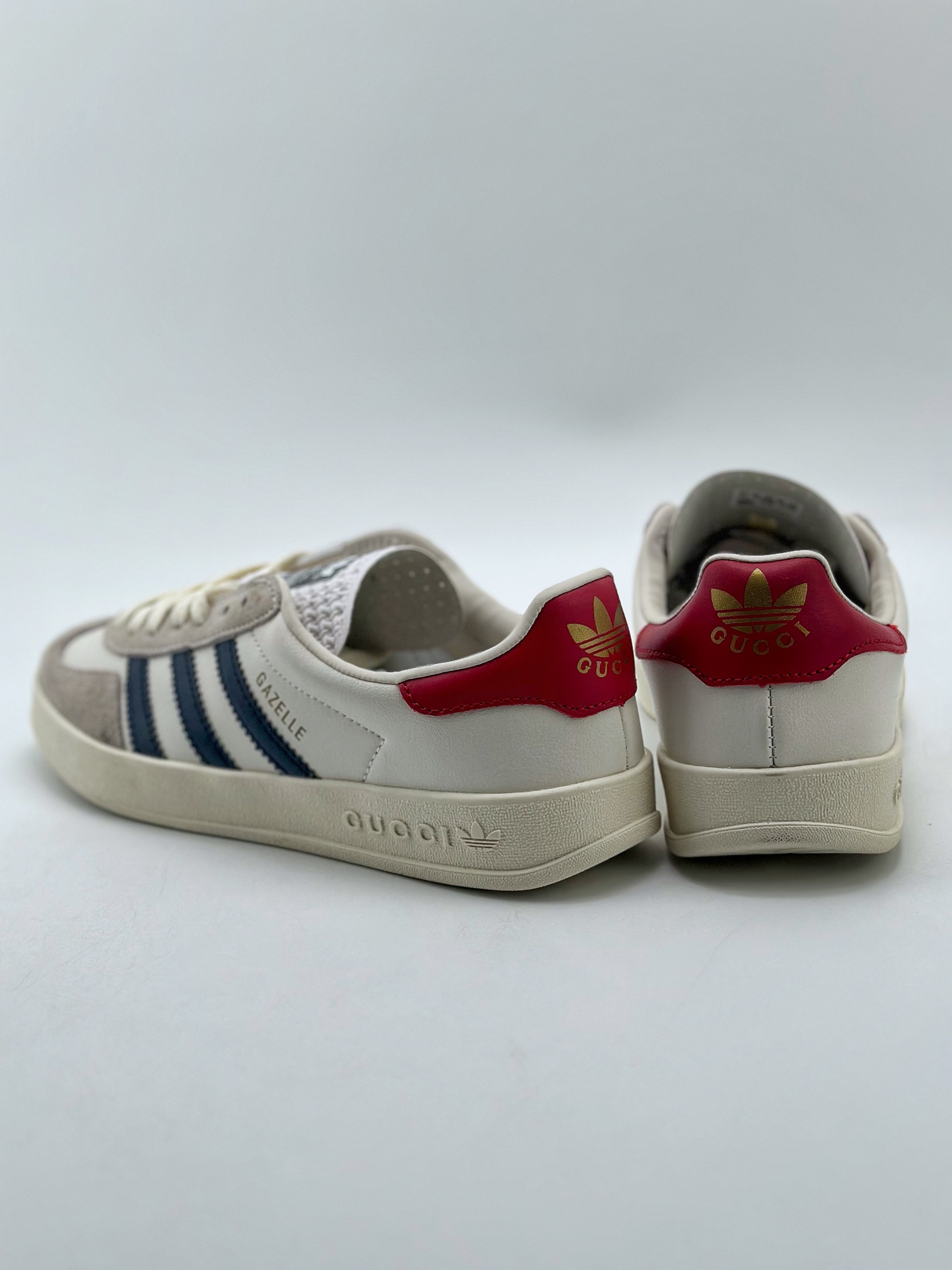 150 adidas Originals x Gucci Gazelle 古驰联名 三叶草休闲防滑耐磨低帮板鞋 707847 UTT10 9060