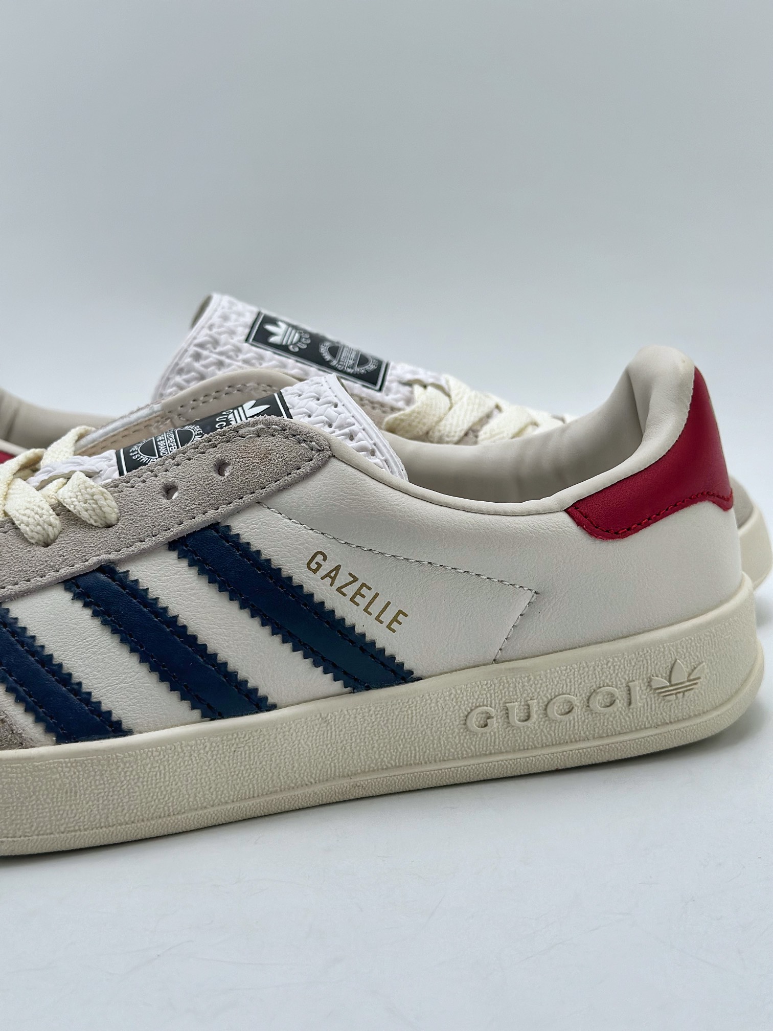 150 adidas Originals x Gucci Gazelle 古驰联名 三叶草休闲防滑耐磨低帮板鞋 707847 UTT10 9060