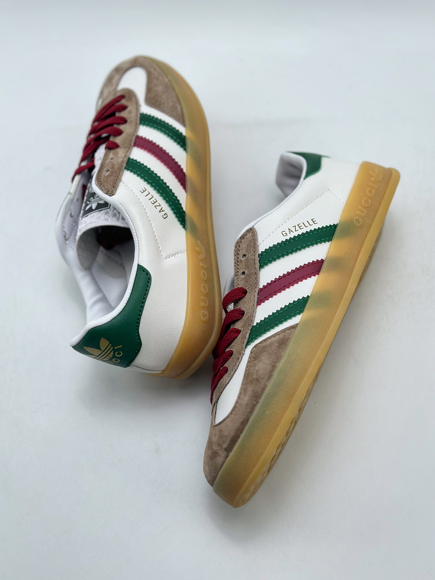 150 adidas Originals x Gucci Gazelle 古驰联名 三叶草休闲防滑耐磨低帮板鞋 726487 AAA43 9547