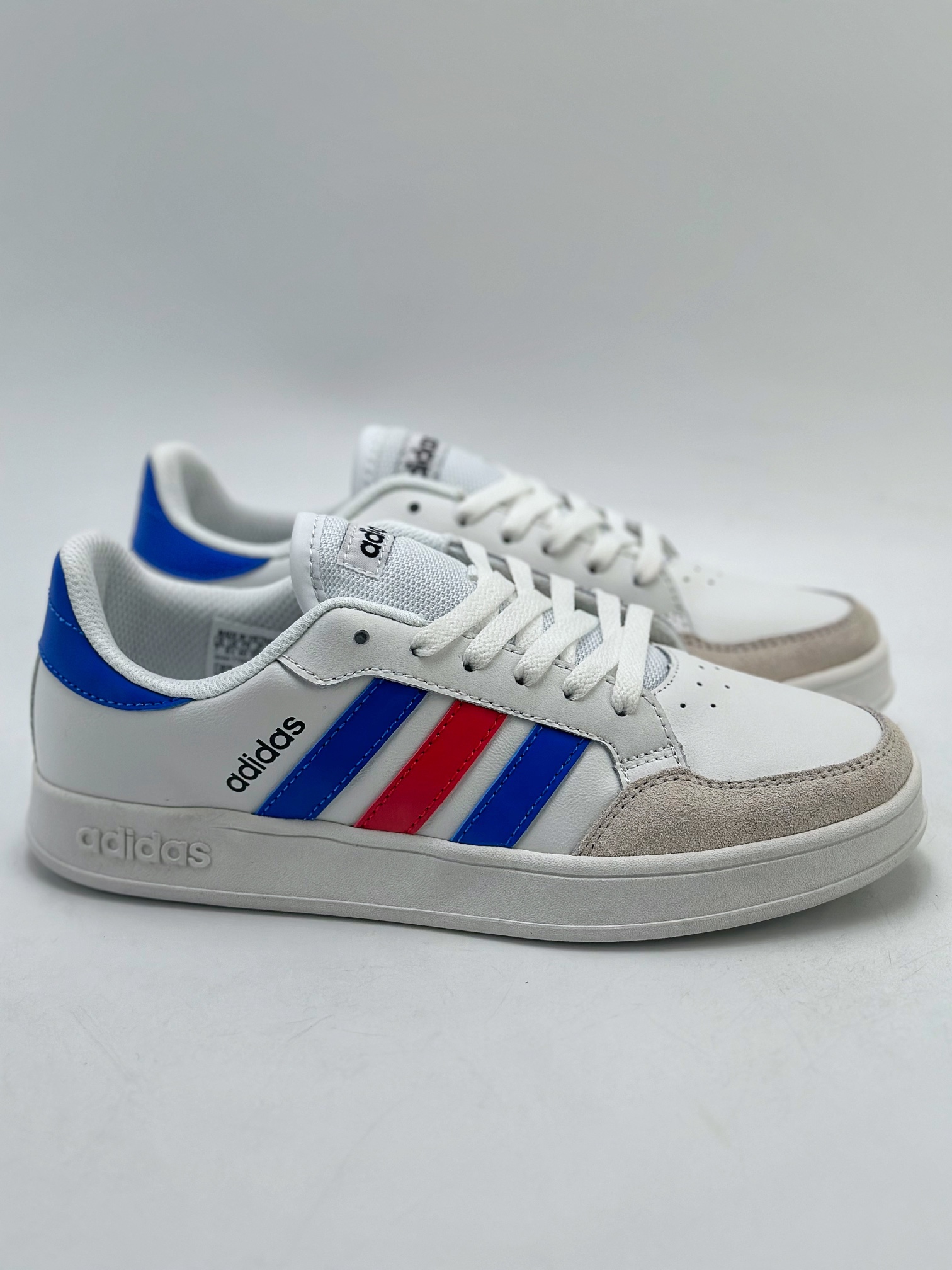 Adidas neo Breaknet white, blue and red AD classic retro sneakers GX4196
