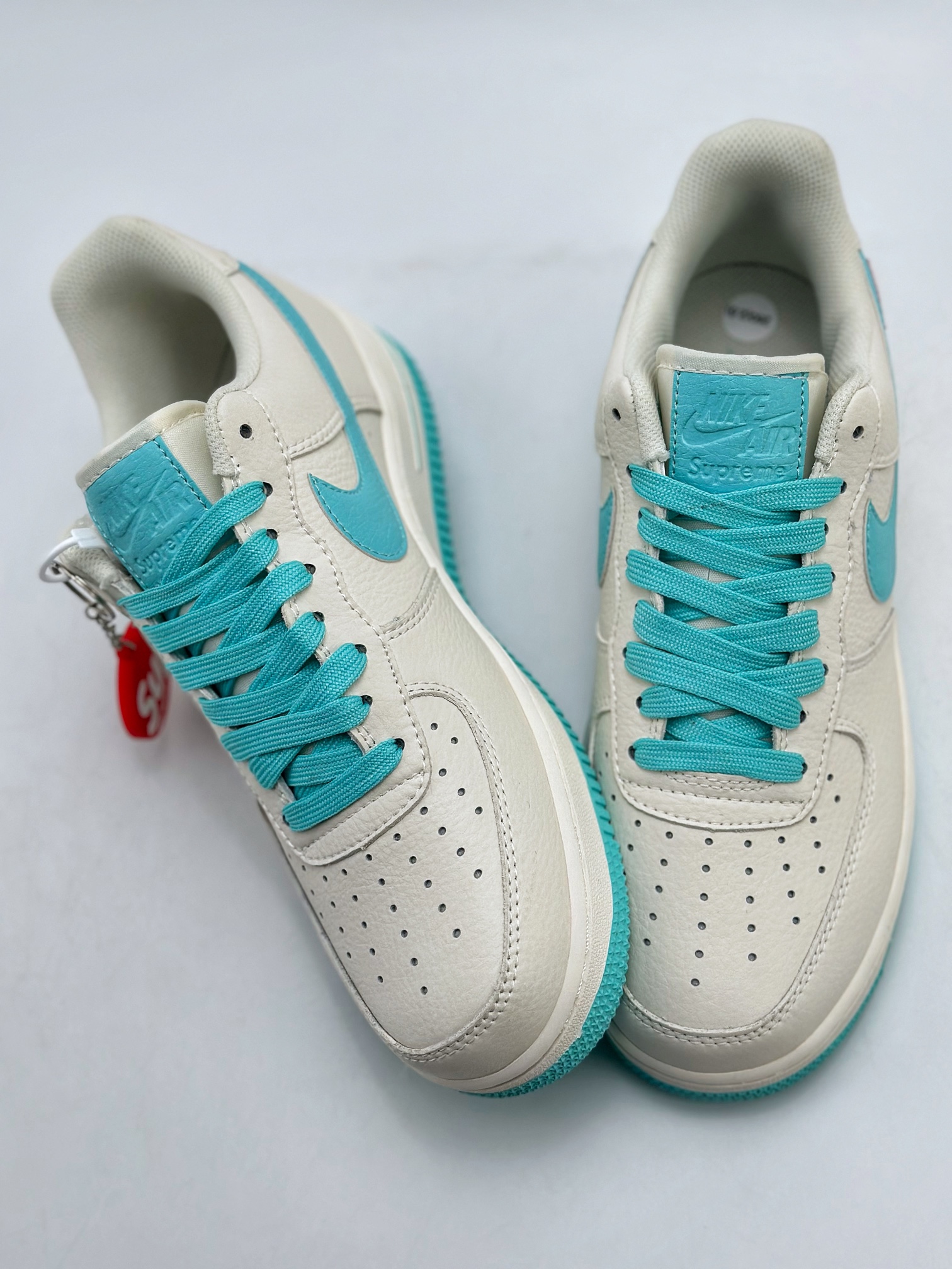 NikeAirForce1Low07xTheNorthFacexSupreme三方联名原楦头原纸板打造纯