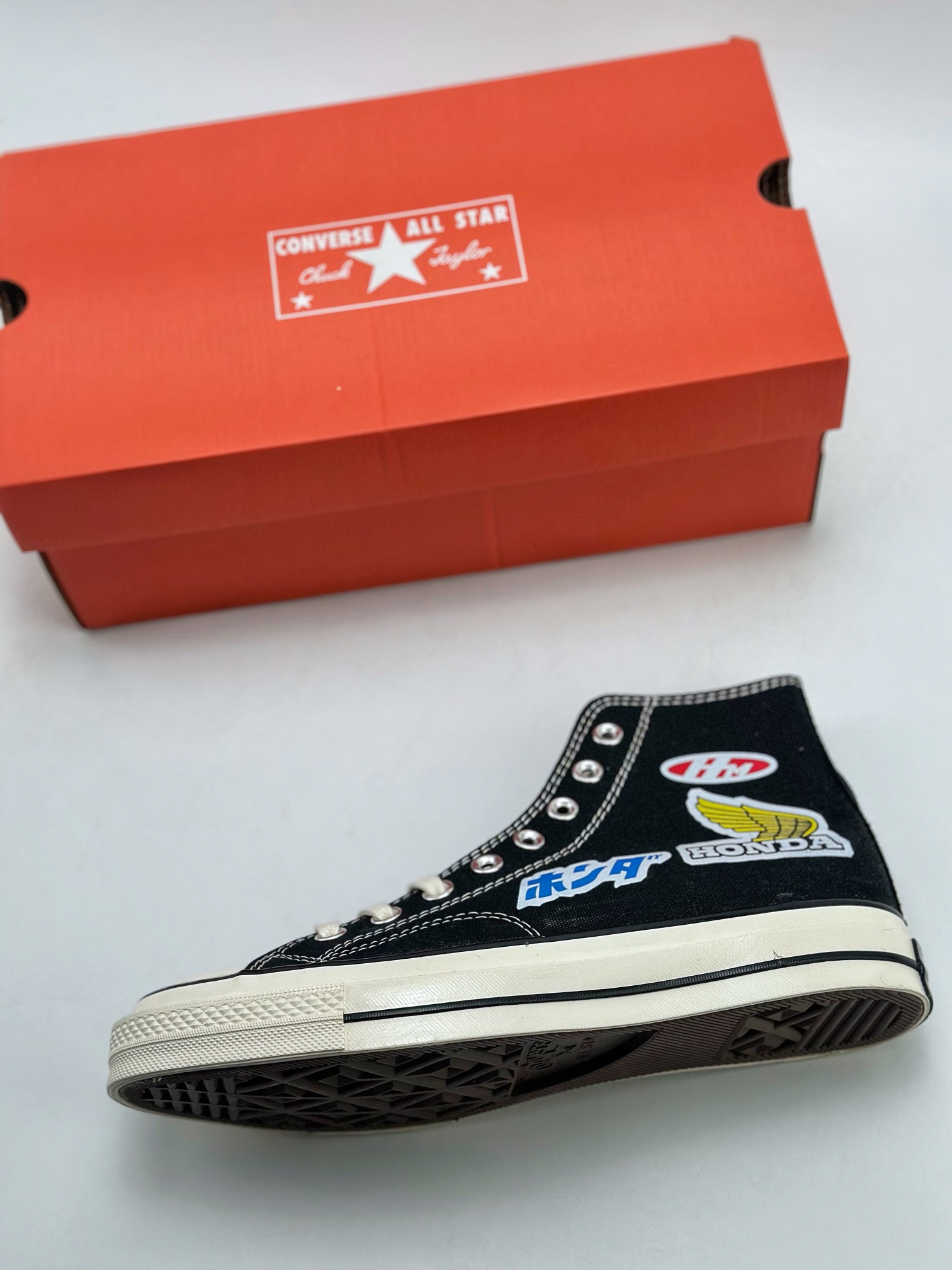 150 Converse匡威限定本田首次联名 CONVERSE＆HONDA  运动休闲高帮帆布鞋 162050C