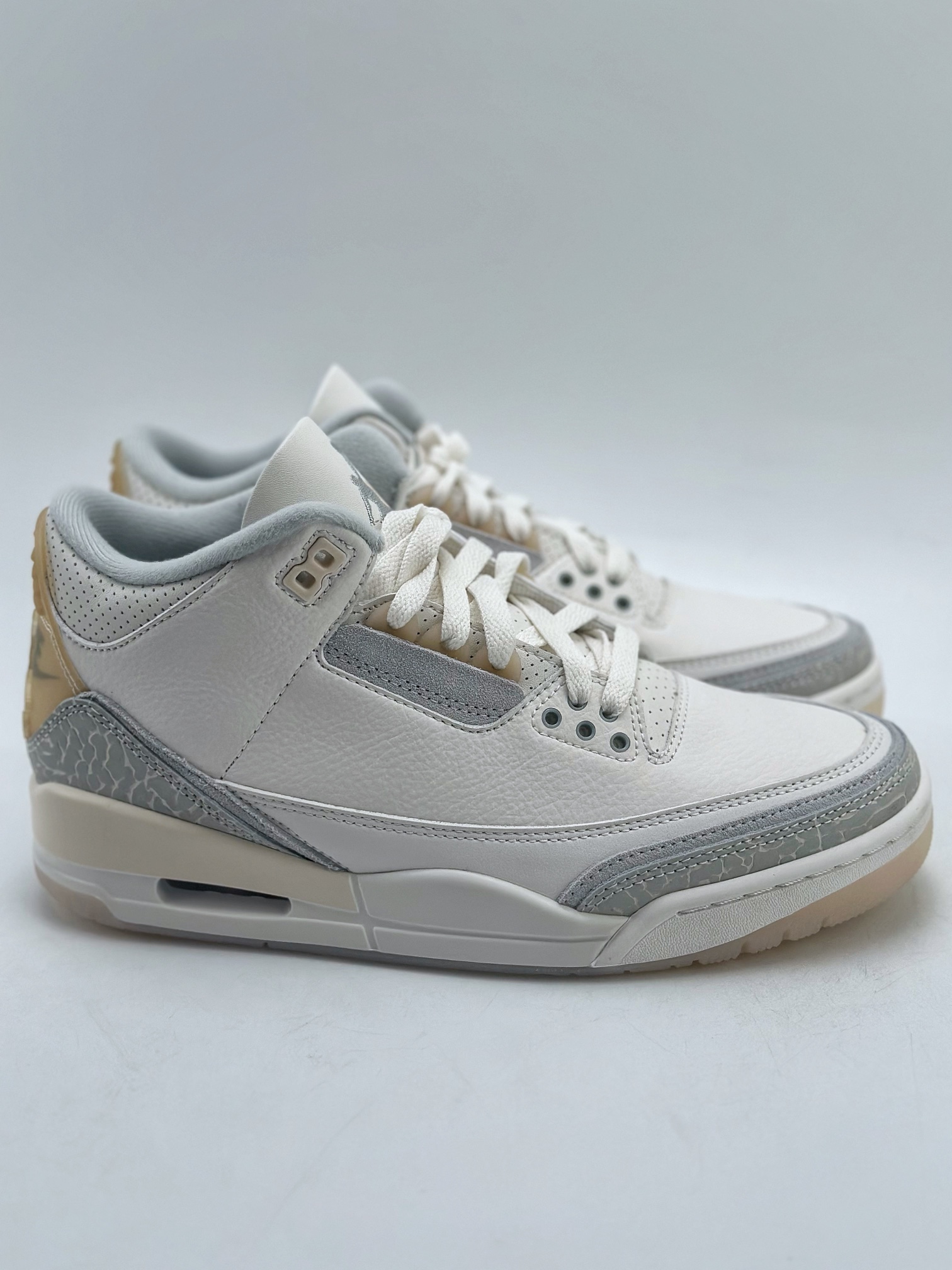 360 Nike Air Jordan 3 Retro 乔丹三代 ”lvory” 象牙白 FJ9479-100