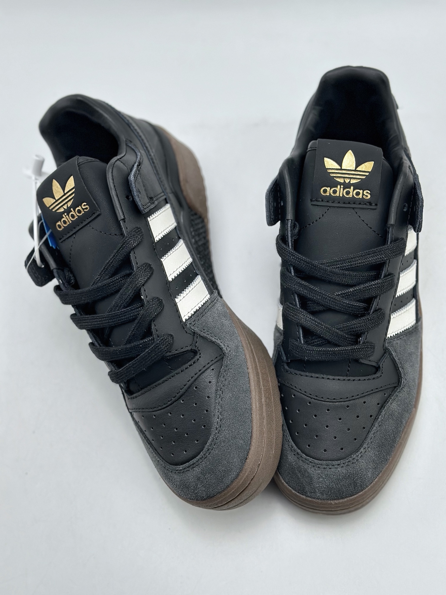 240 海外渠道版  原盒原标  Adidas Forum Low 三叶草低邦 经典魔术贴复古板鞋  IG3770