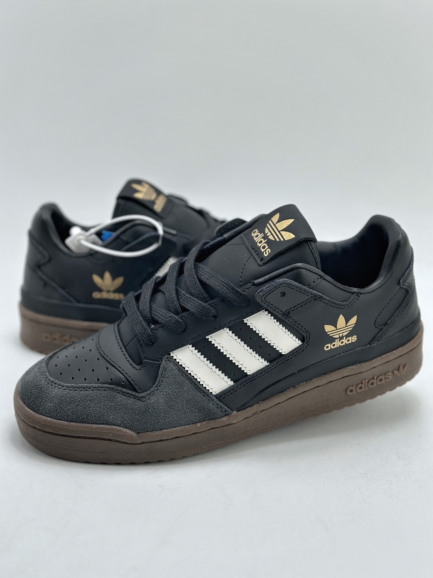 240 海外渠道版  原盒原标  Adidas Forum Low 三叶草低邦 经典魔术贴复古板鞋  IG3770