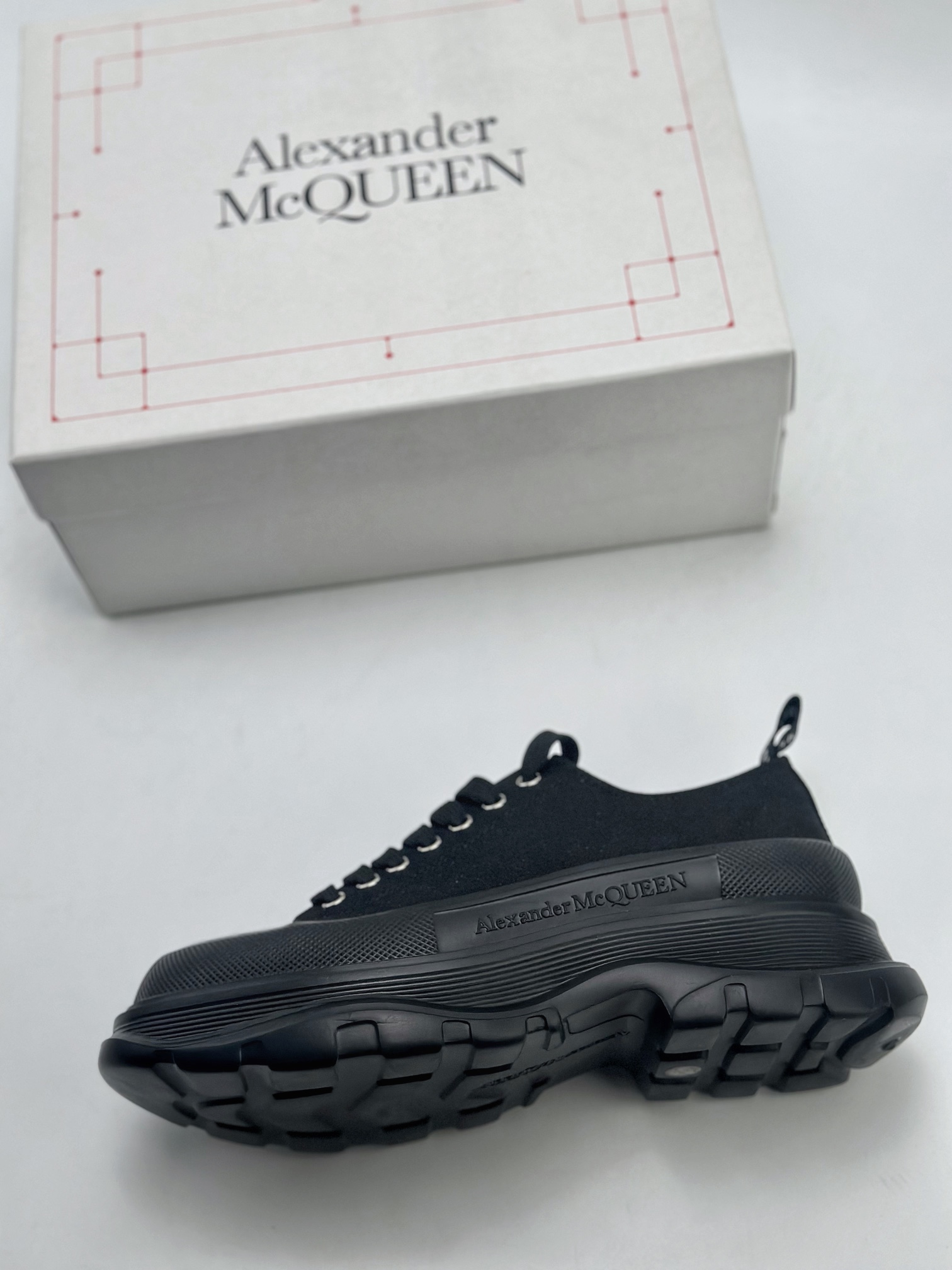 150 Alexander McQueen/亚历山大麦昆 松糕鞋厚底增高帆布鞋