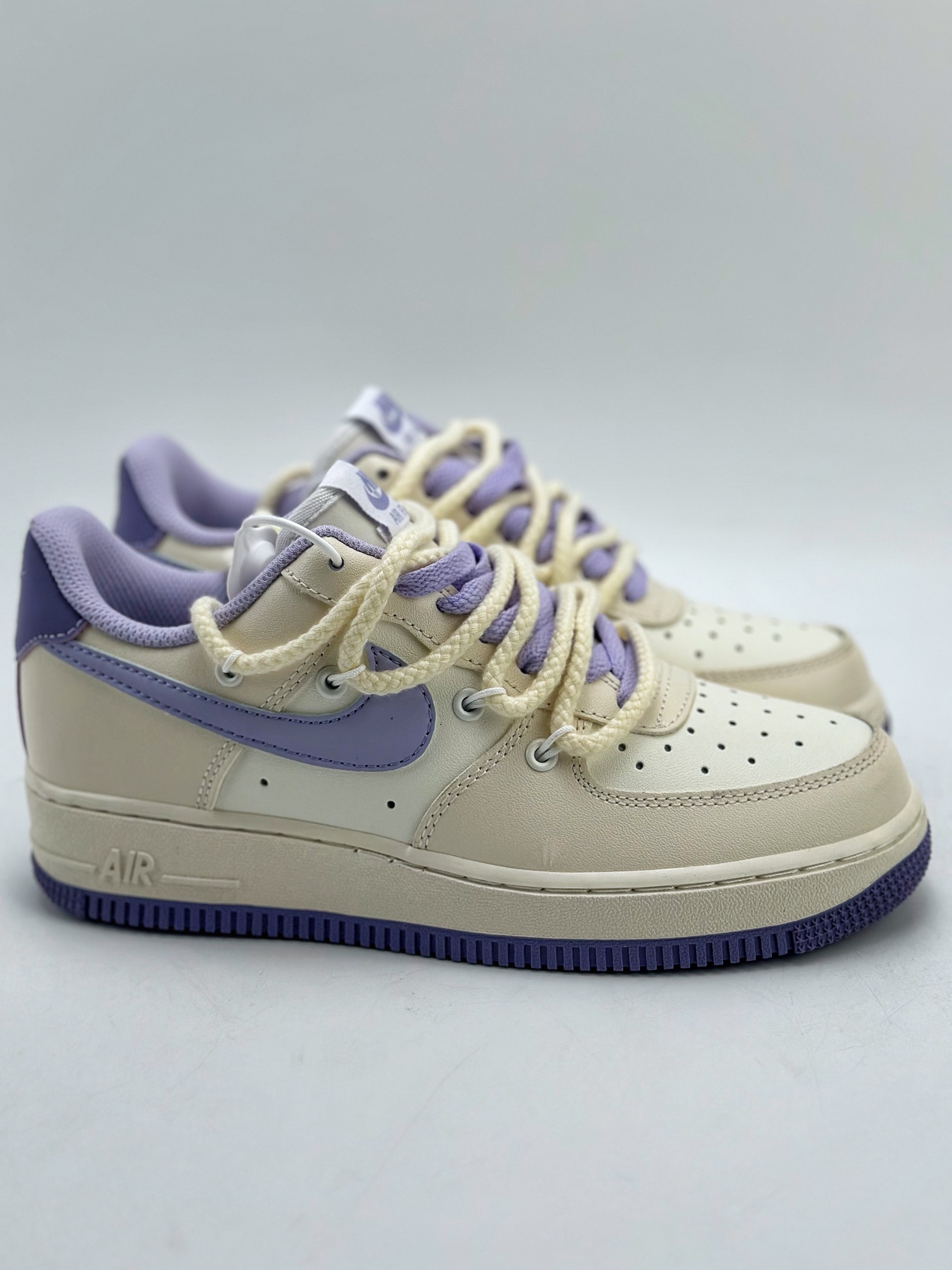 260 Nike Air Force 1 Low 07 定制绑带 紫罗兰 BD7701-022