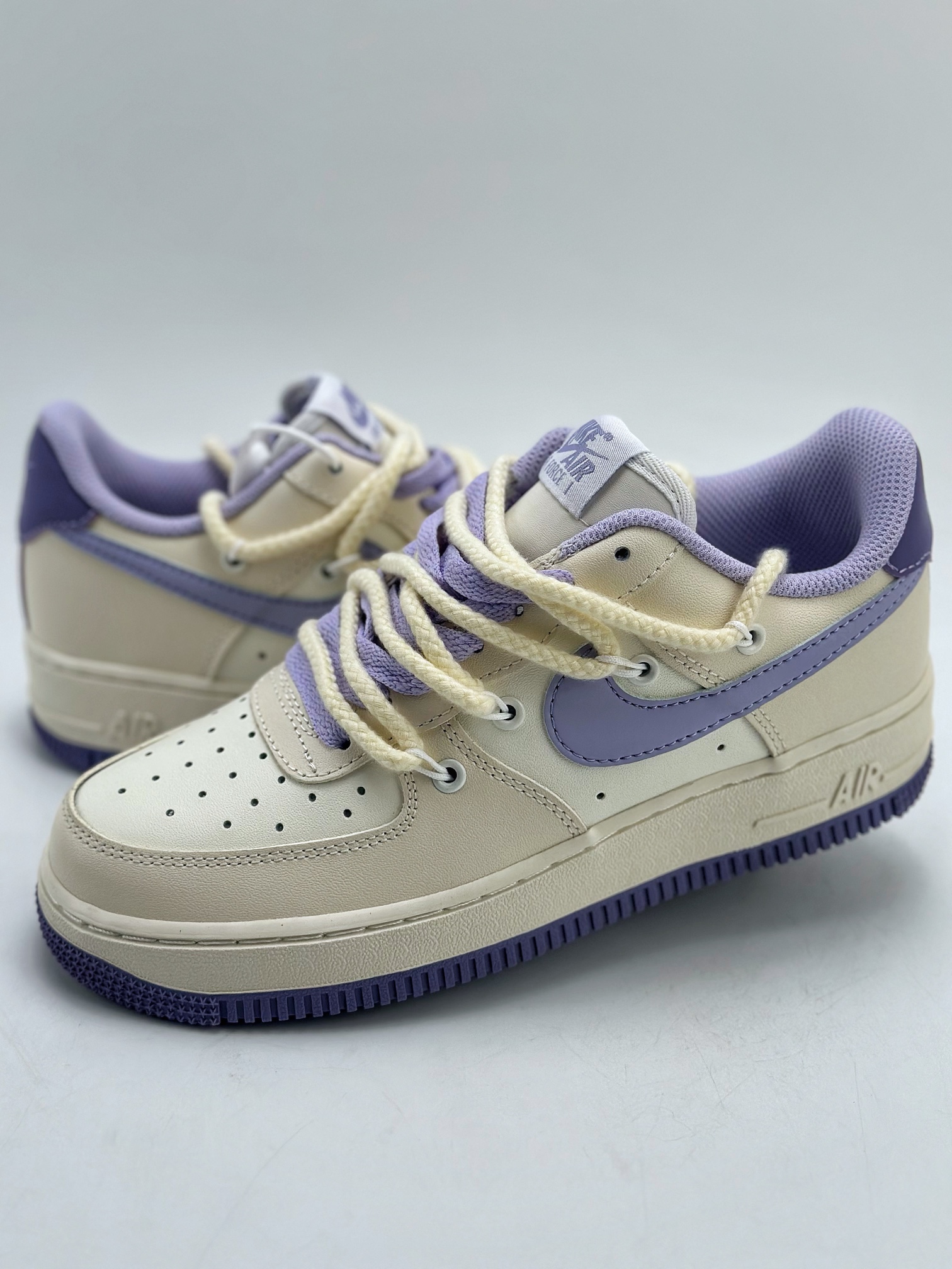 260 Nike Air Force 1 Low 07 定制绑带 紫罗兰 BD7701-022