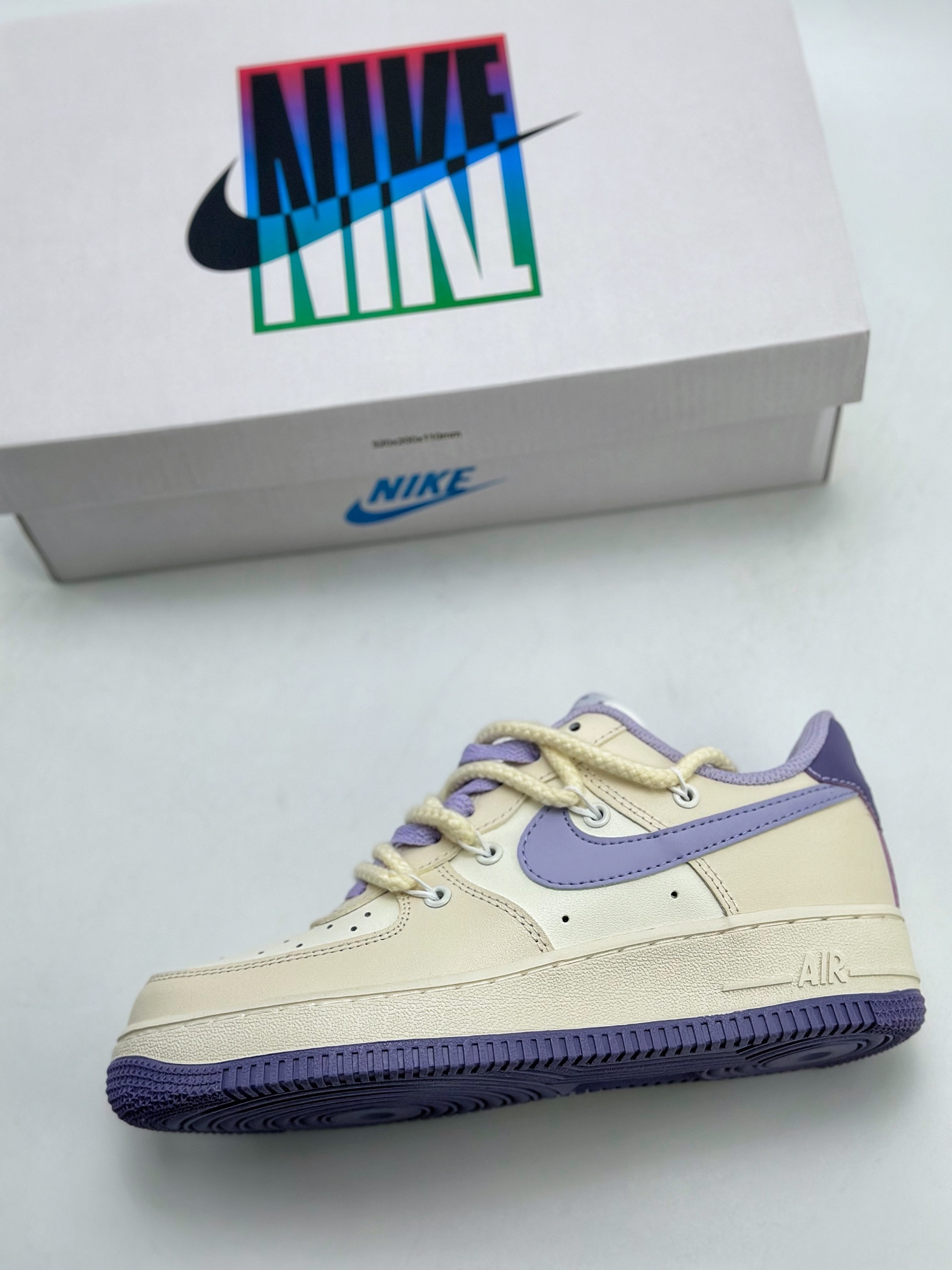 260 Nike Air Force 1 Low 07 定制绑带 紫罗兰 BD7701-022