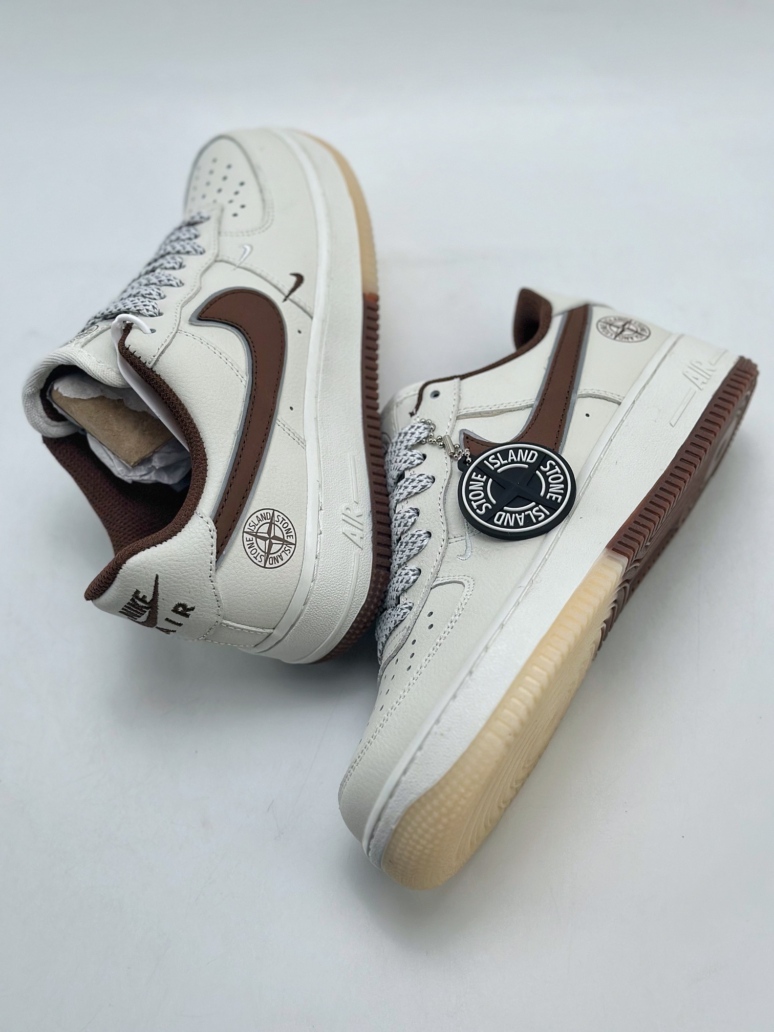 260 Nike Air Force 1 Low 07 x Stone Island 石头岛白棕 SL-240444