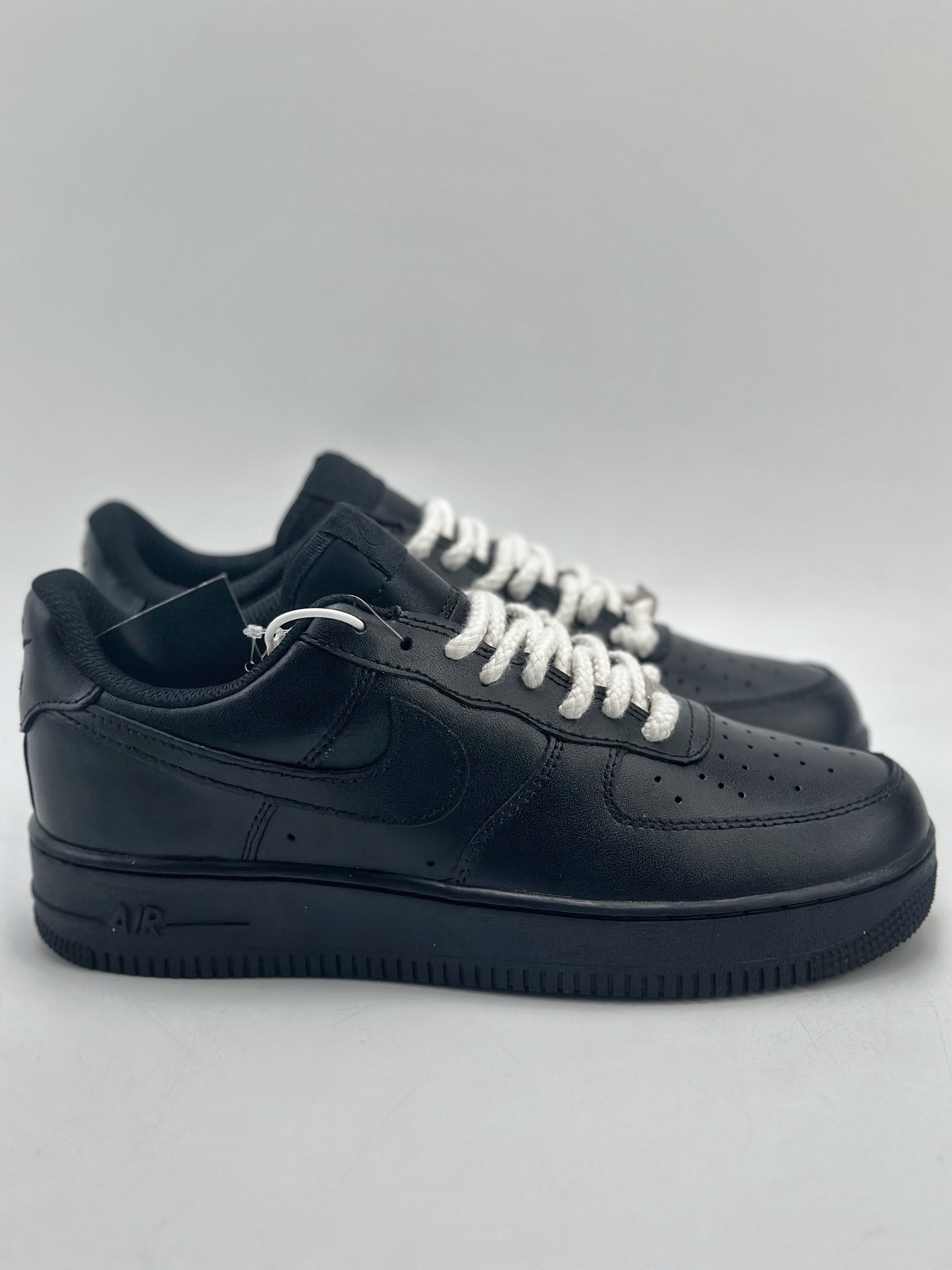 240 Nike Air Force 1 Low 07 定制 黑武士白麻绳 CW2288-001