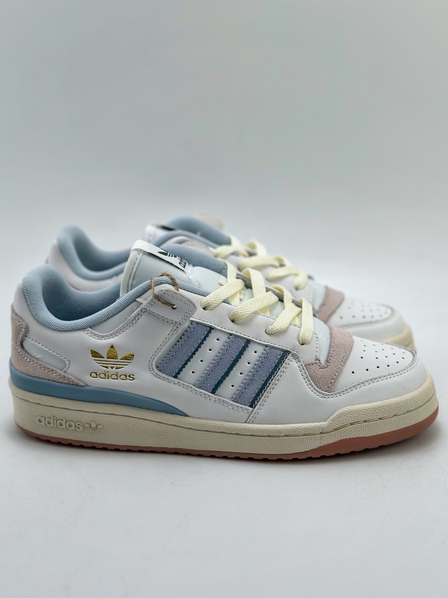 220 海外渠道版  原盒原标  Adidas Forum Low CL 三叶草低邦经典魔术贴复古板鞋  IG39646