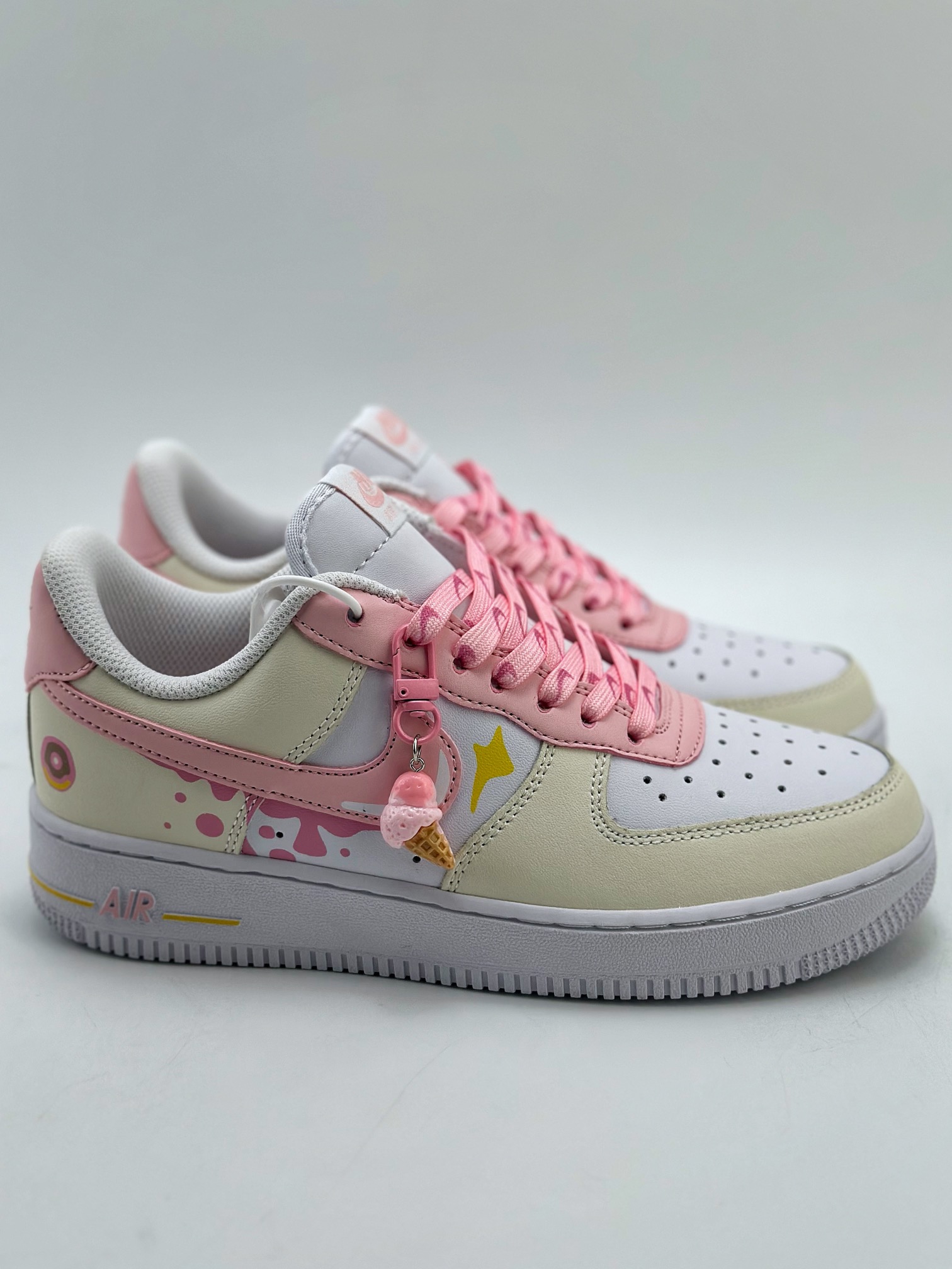 Nike Air Force 1 Low 07 小狗碎片 马卡龙酱 杏白粉 DV2920-123