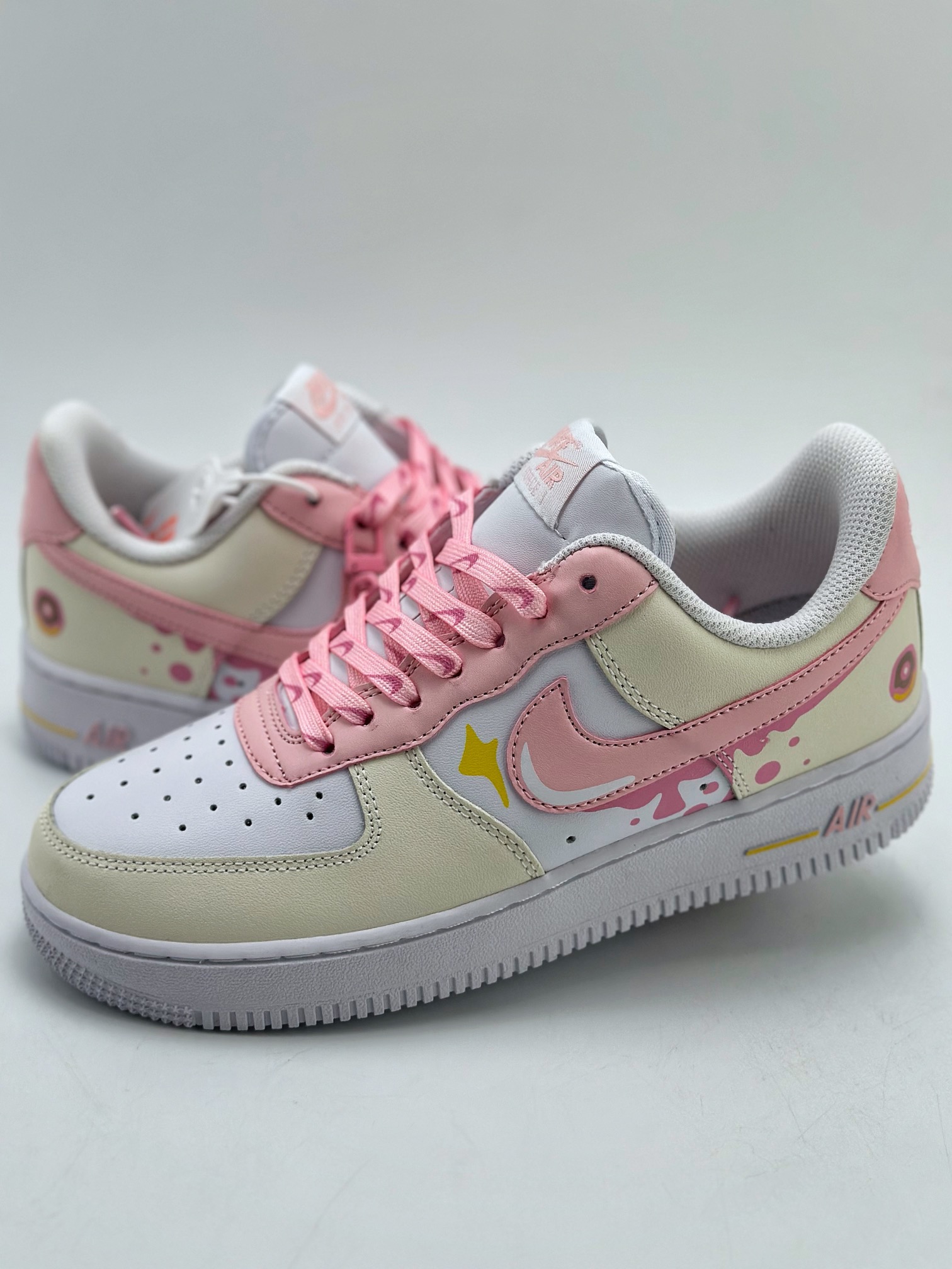 Nike Air Force 1 Low 07 小狗碎片 马卡龙酱 杏白粉 DV2920-123