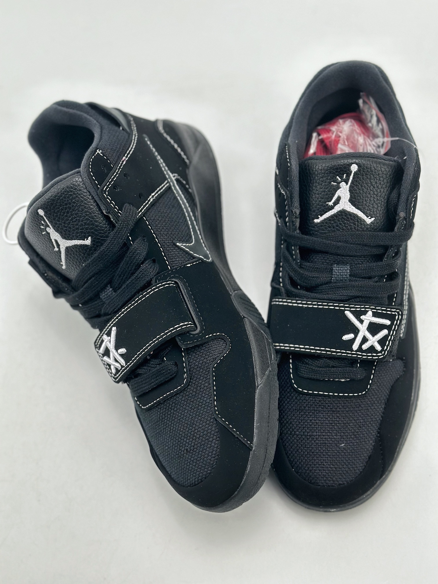 220 Nike Jordan Jumpman Cut The Check x Travis Scott 中帮复古百搭休闲运动倒钩篮球鞋  DR9317-001