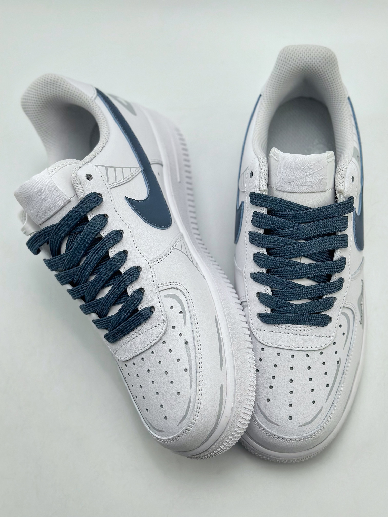 240 Nike Air Force 1 Low 07 趣味涂鸦 学院风 三角函数 蓝白 CW2288-016