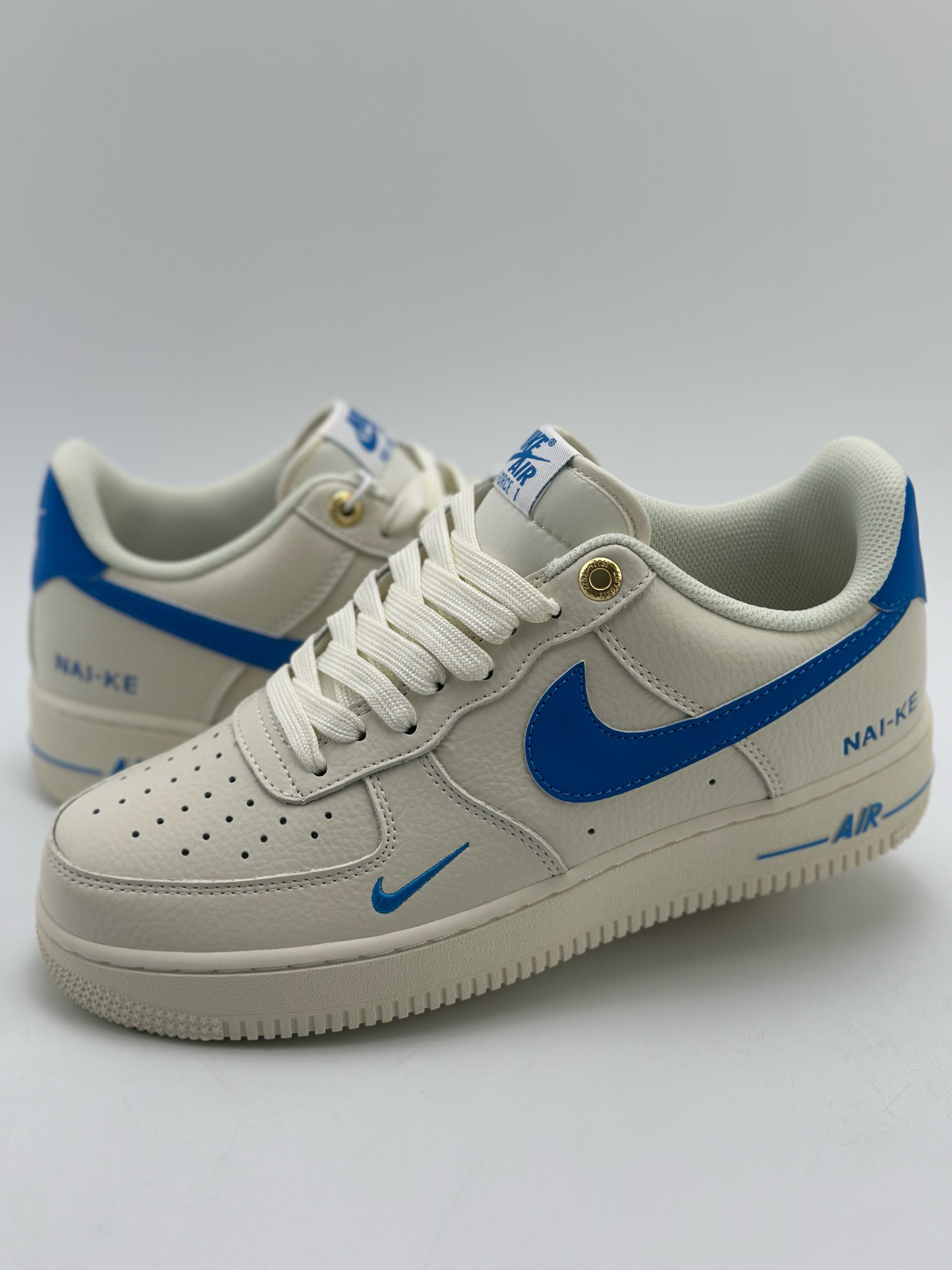 240 Nike Air Force 1 Low 07 字母米白蓝 NK0621-111