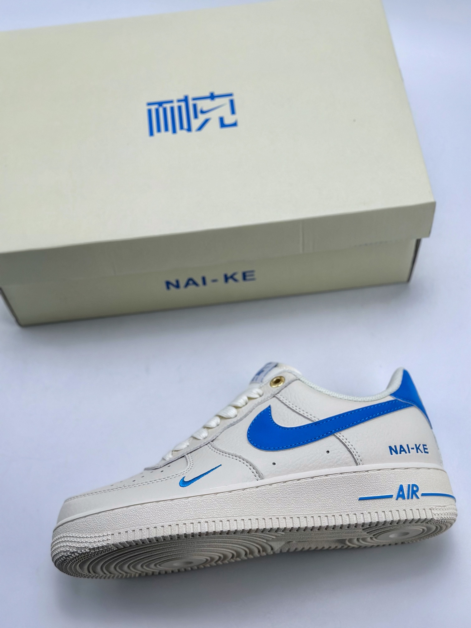 240 Nike Air Force 1 Low 07 字母米白蓝 NK0621-111