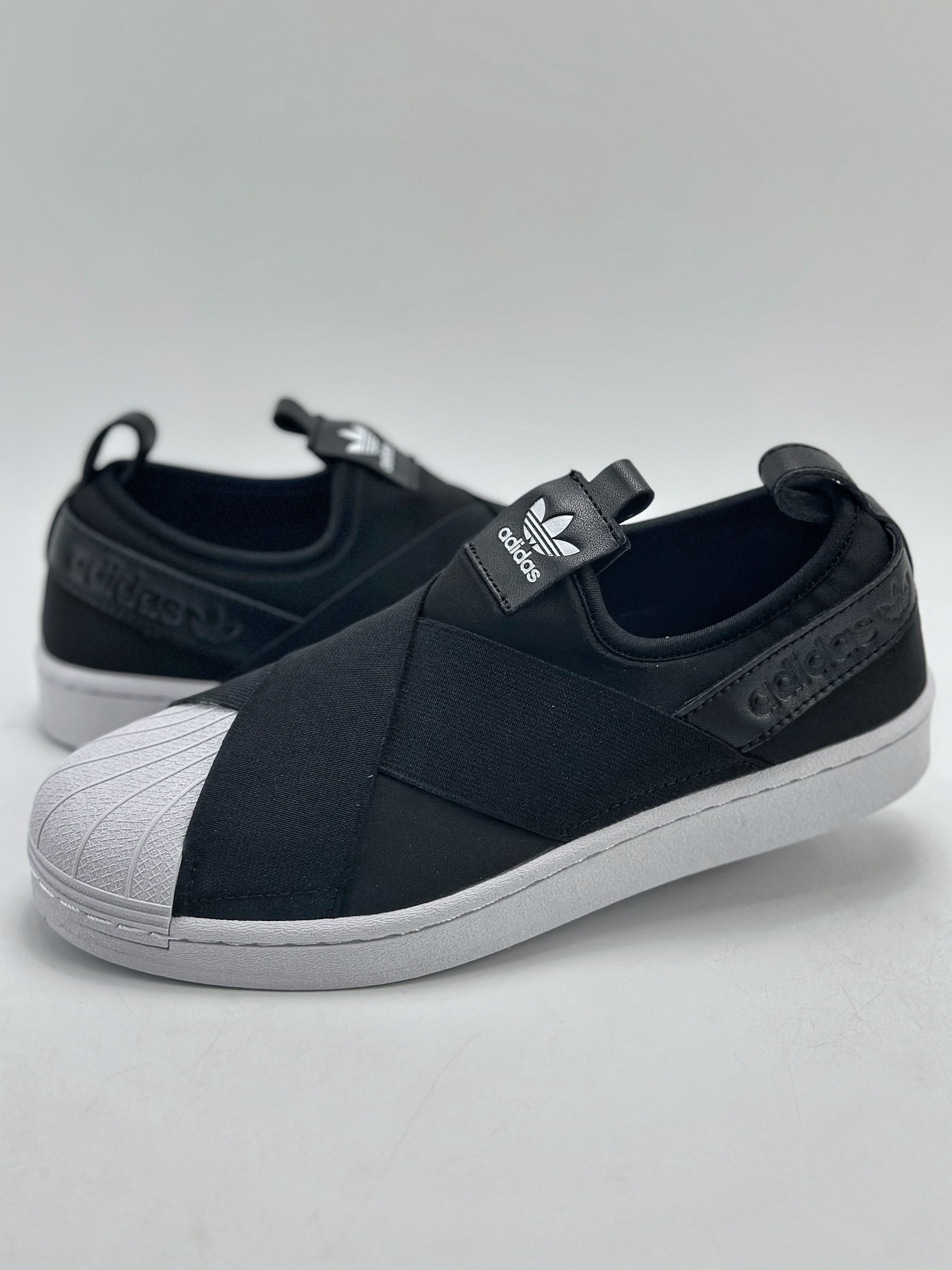 150 AD Originals Superstar Slip On 贝壳头 一脚蹬帆布绑带 FW7051