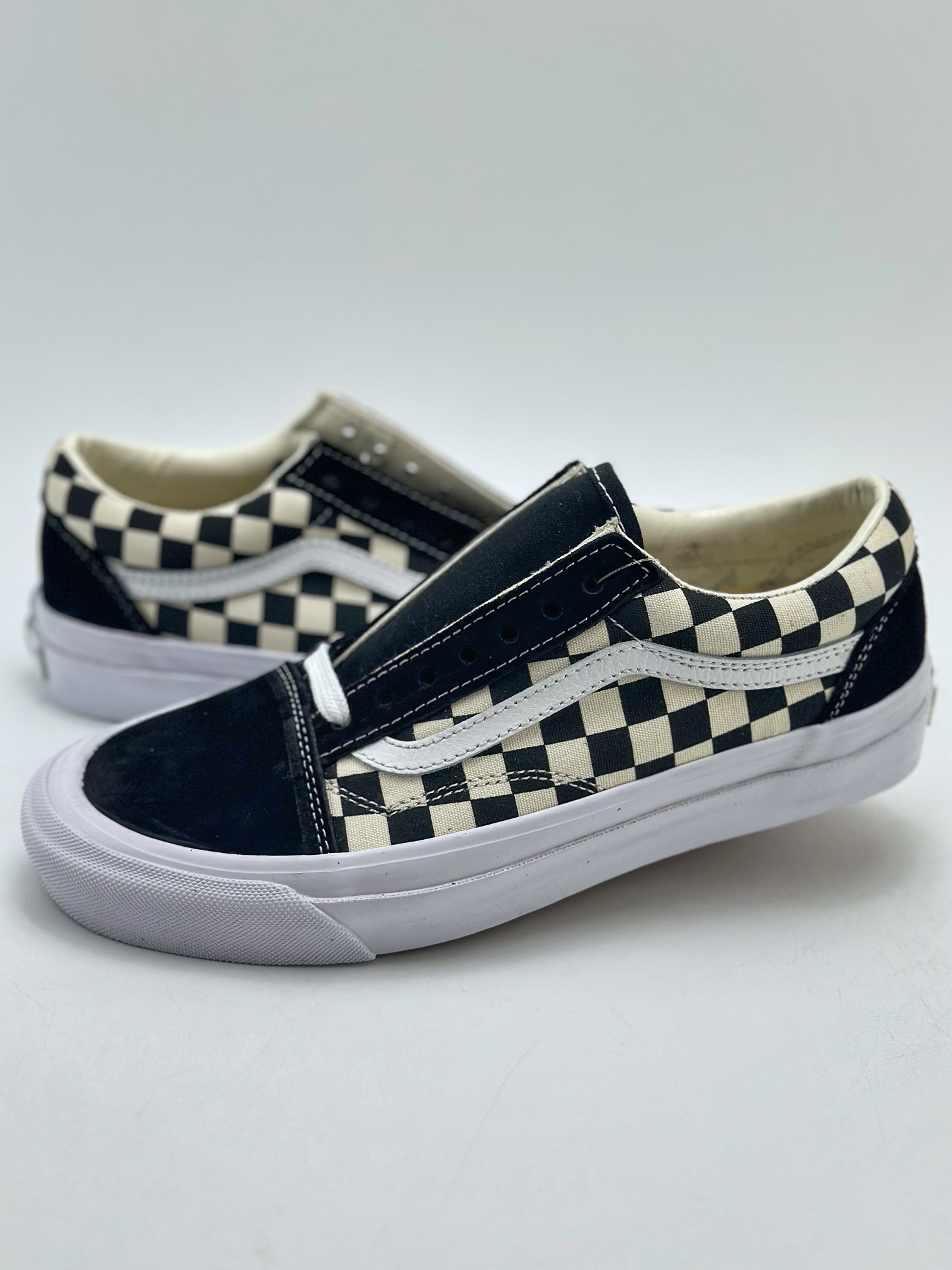 140 Vans范斯官方Premium Old  Skool棋盘格轻质