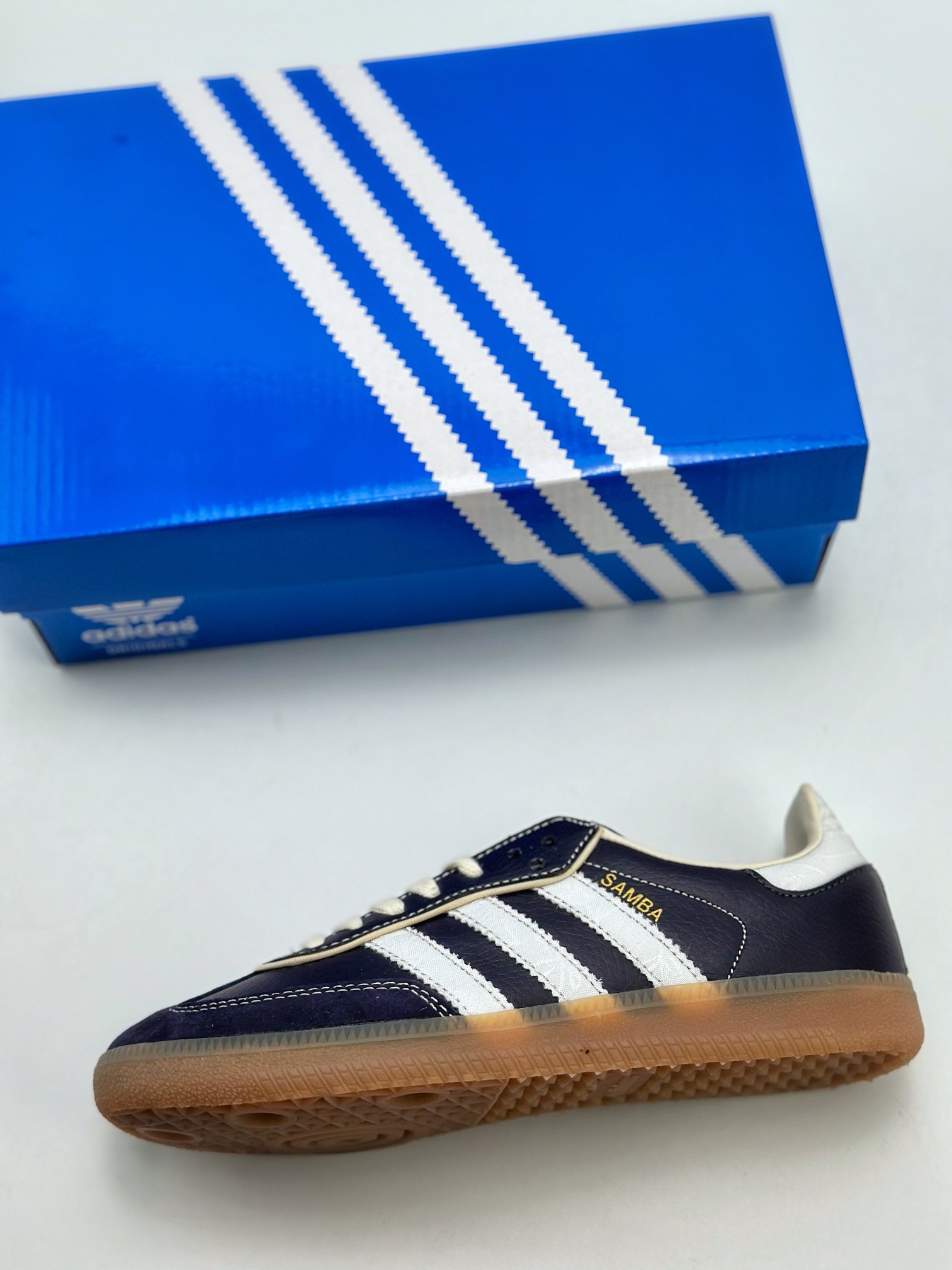 190 adidas originals Samba OG 紫白 IG6836