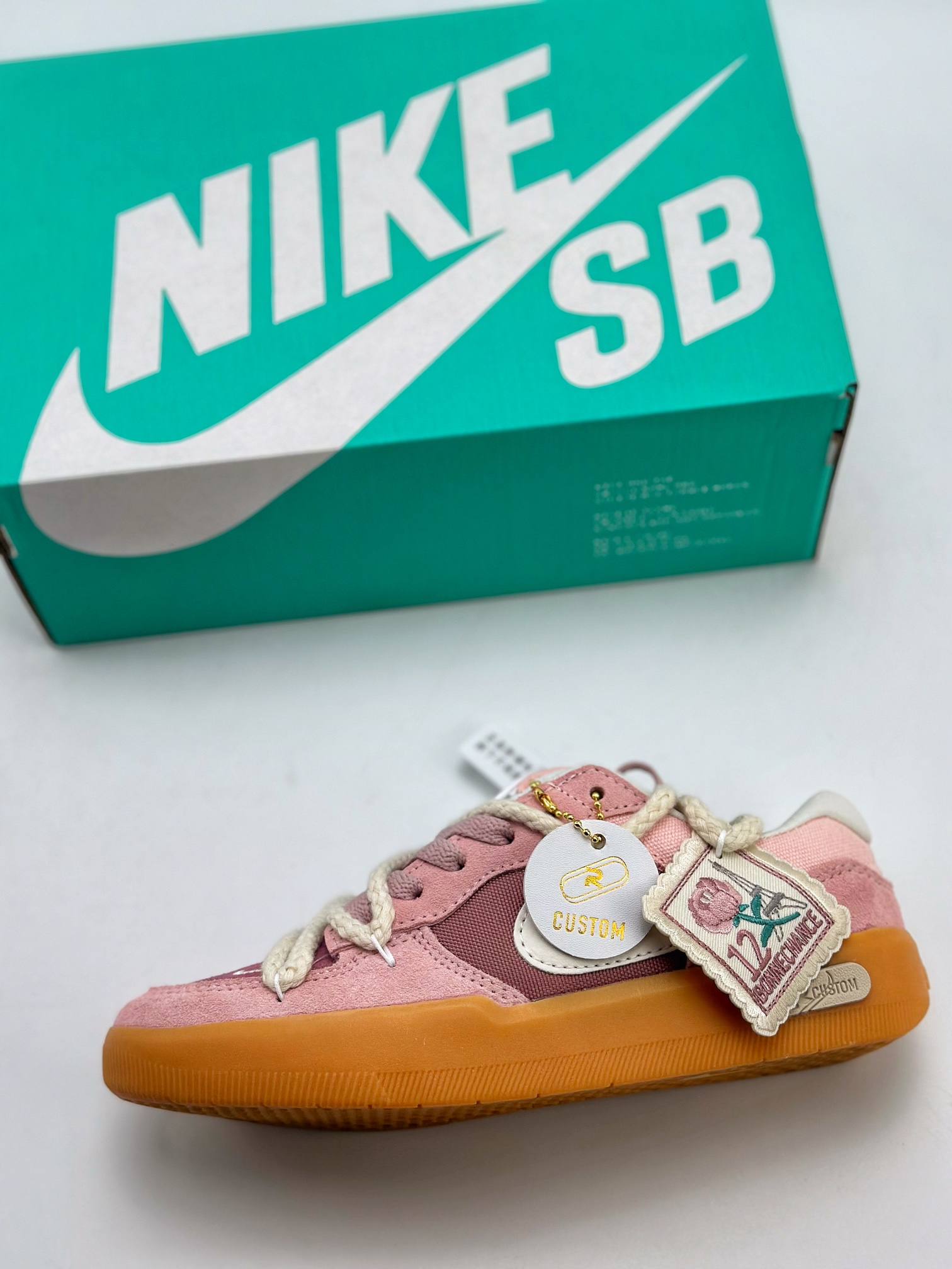 160 耐克Nike SB Force 58 纯原版本 RISK 玫瑰恋人 柔雾粉 DV5477-600