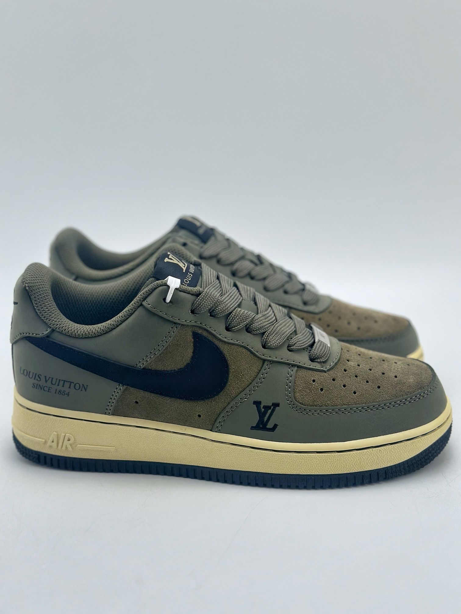 Nike Air Force 1 Low 07 x Louis Vuitton Army Green Black BA8806-223