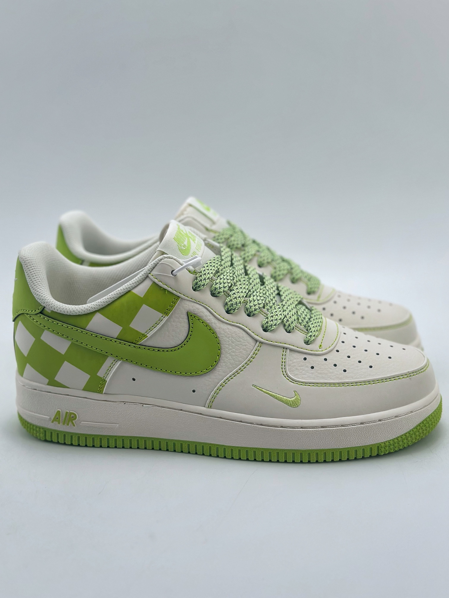 240 Nike Air Force 1 Low 07 白绿棋盘格 GZ5688-033