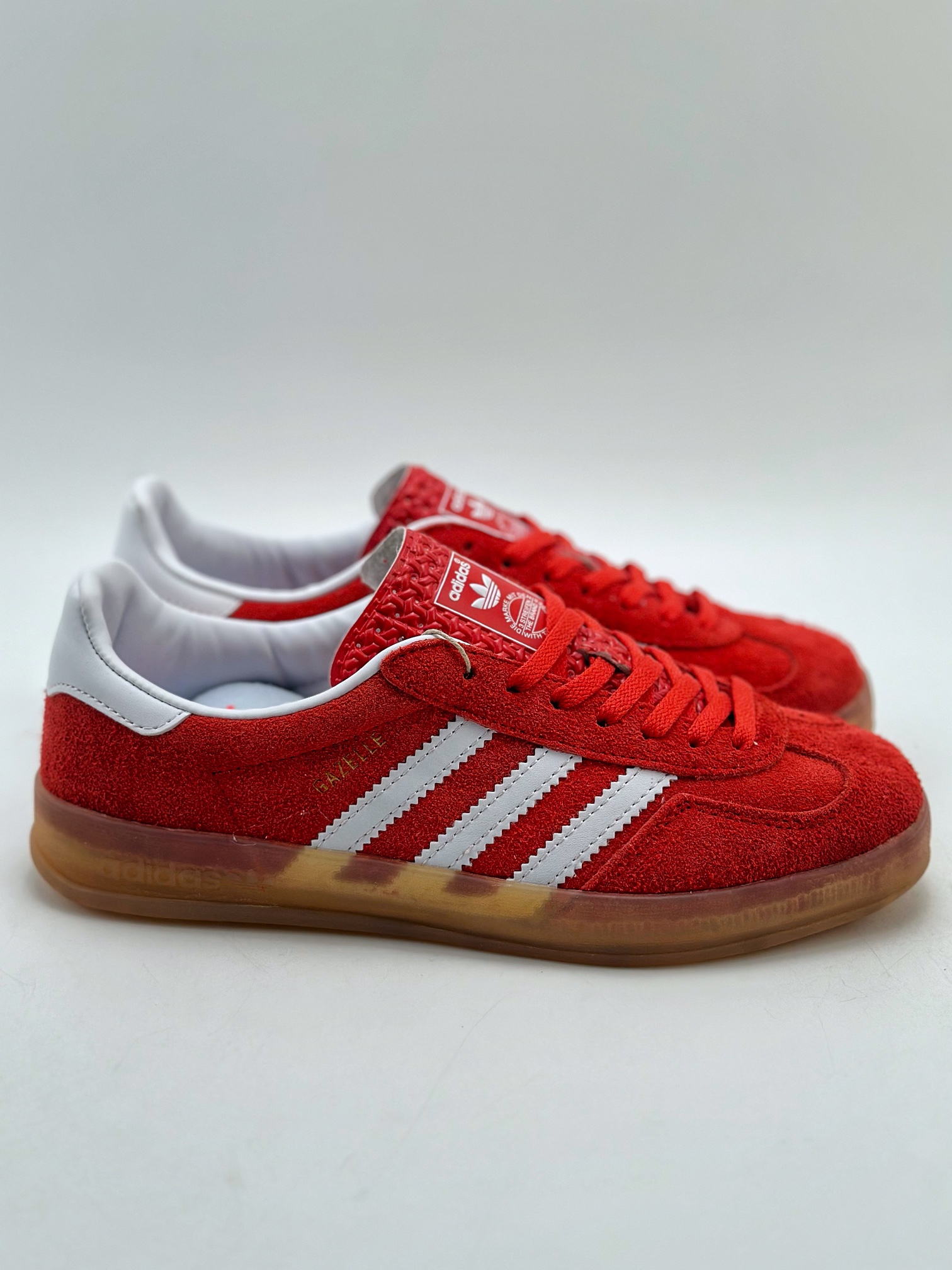 140 adidas Originals Gazelle INdoor W 三叶草休闲防滑耐磨低帮板鞋  HQ8718