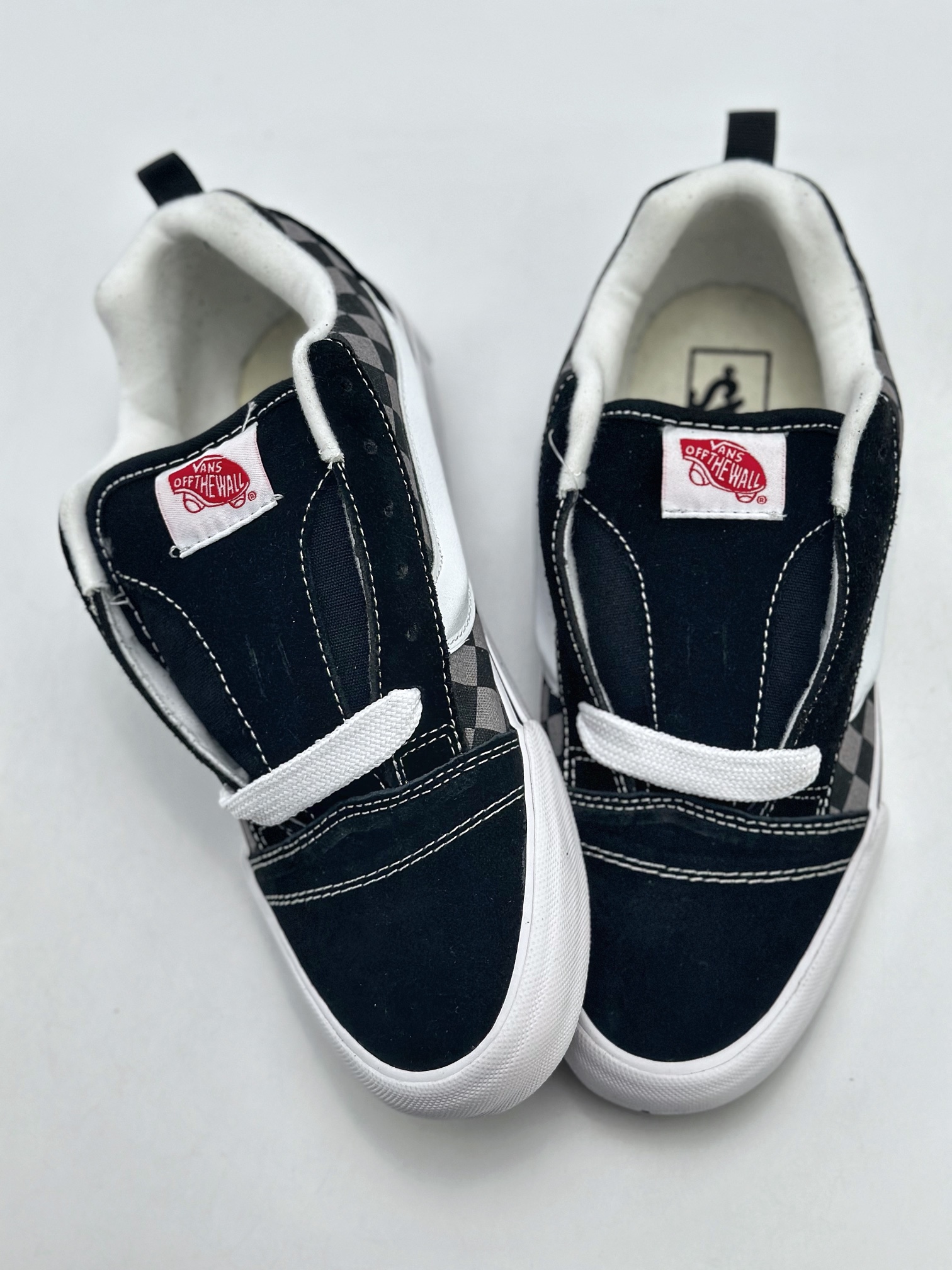 150 Vans Classics Knu Skool 面包鞋 范斯官方 经典黑灰格棋盘格面包鞋