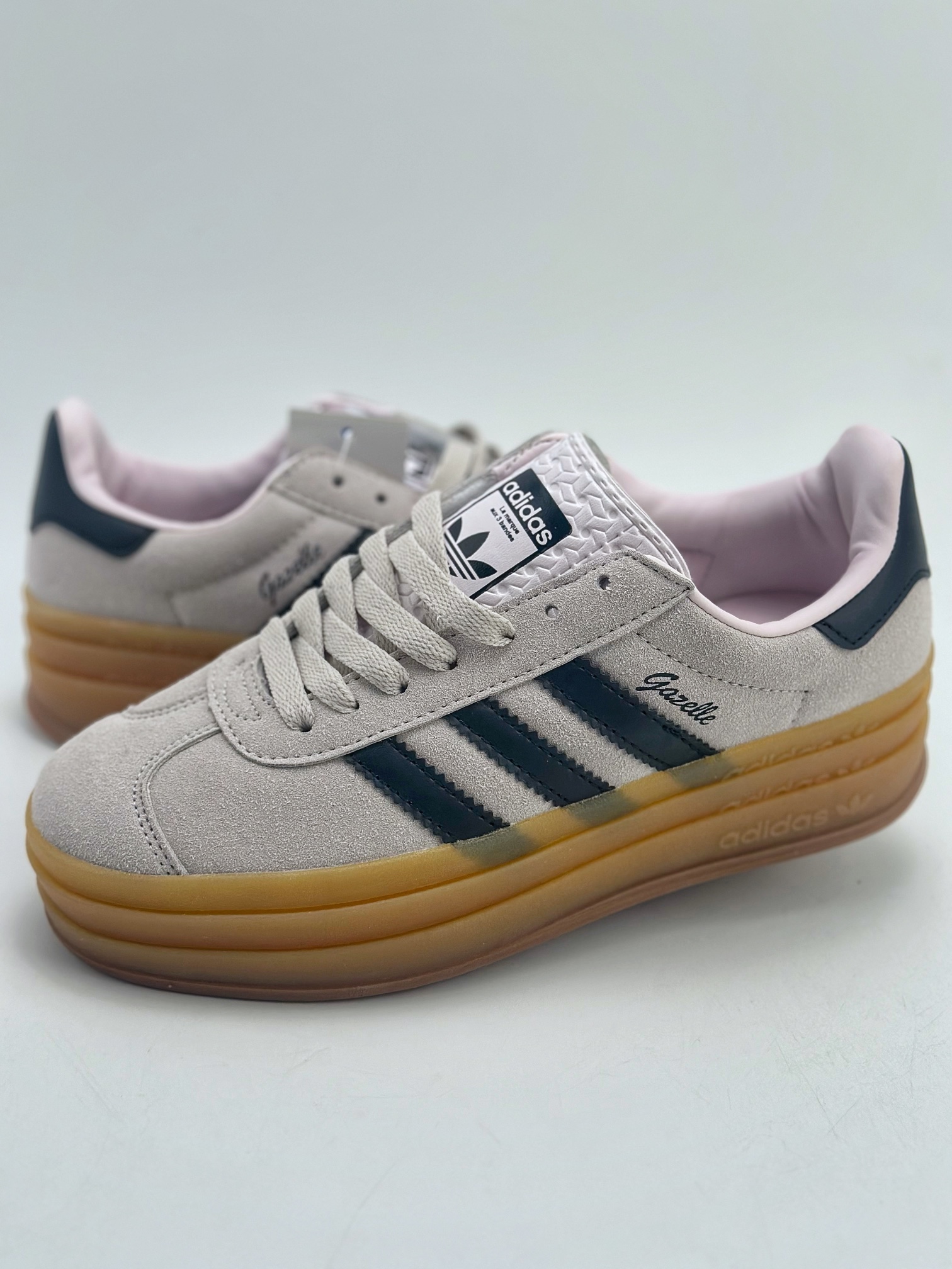 130 AD Originals Gazelle Bold W 三层底低帮耐磨厚底增高板鞋 IE0429