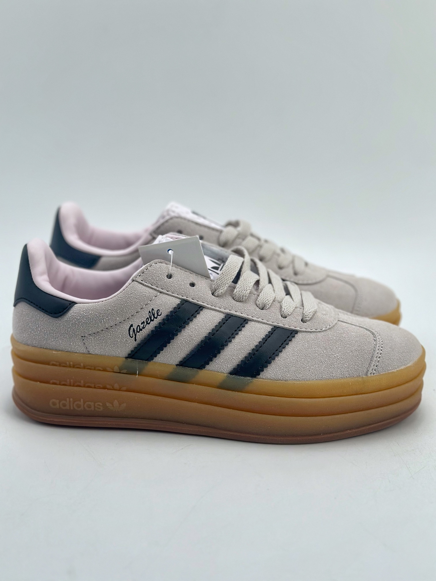 130 AD Originals Gazelle Bold W 三层底低帮耐磨厚底增高板鞋 IE0429