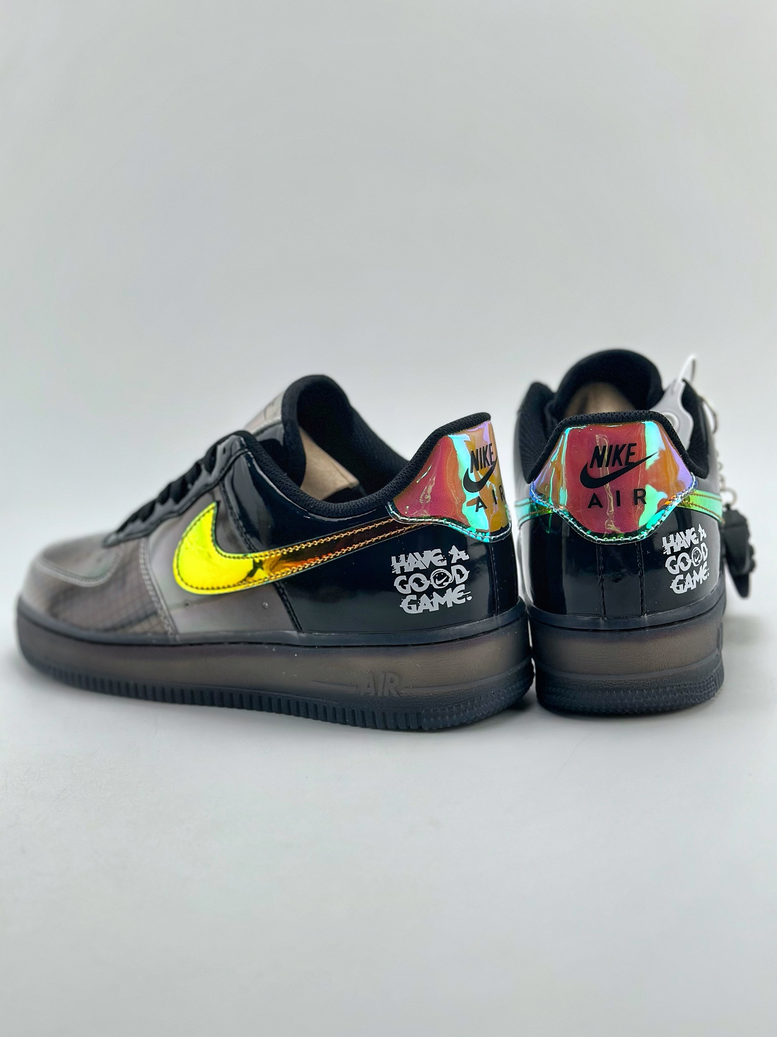 260 Nike Air Force 1 Low 07 "Hyperflat Black and Multi-Color" 镭射 XL2402-222