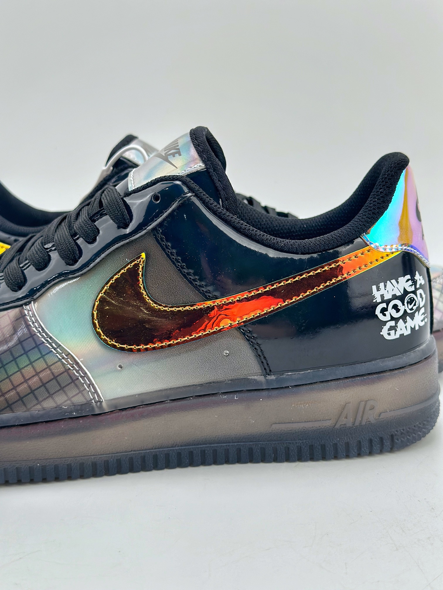 260 Nike Air Force 1 Low 07 "Hyperflat Black and Multi-Color" 镭射 XL2402-222