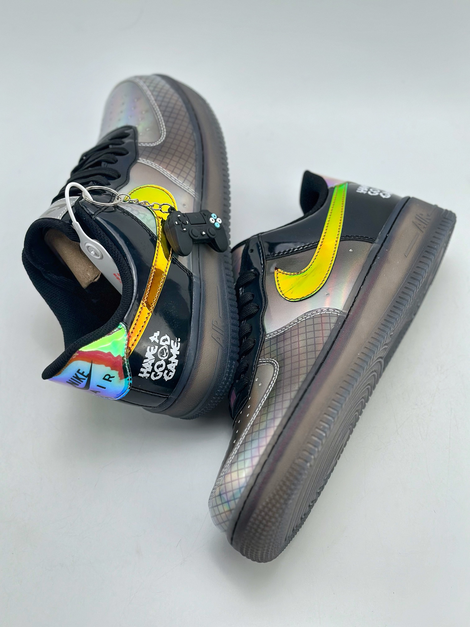 260 Nike Air Force 1 Low 07 "Hyperflat Black and Multi-Color" 镭射 XL2402-222