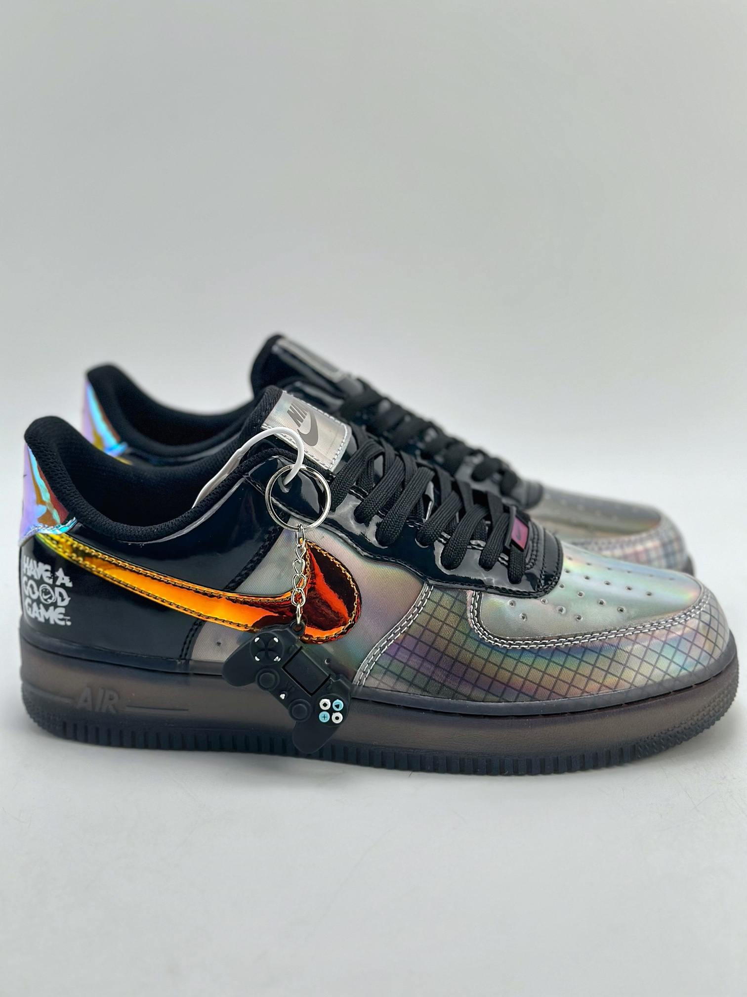 260 Nike Air Force 1 Low 07 "Hyperflat Black and Multi-Color" 镭射 XL2402-222