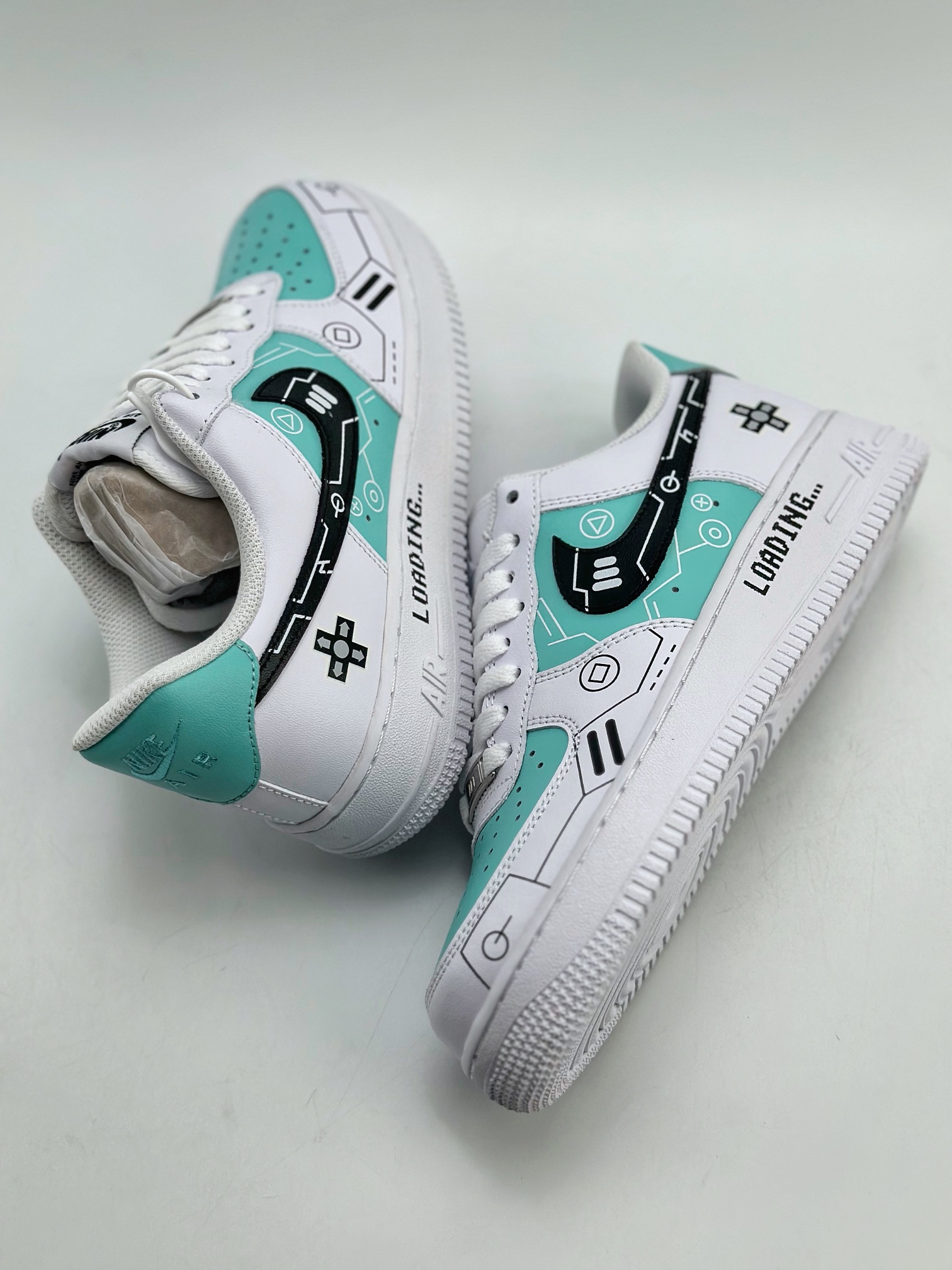 Nike Air Force 1 Low 07 Video Game Theme White Mint Green CW2288-114