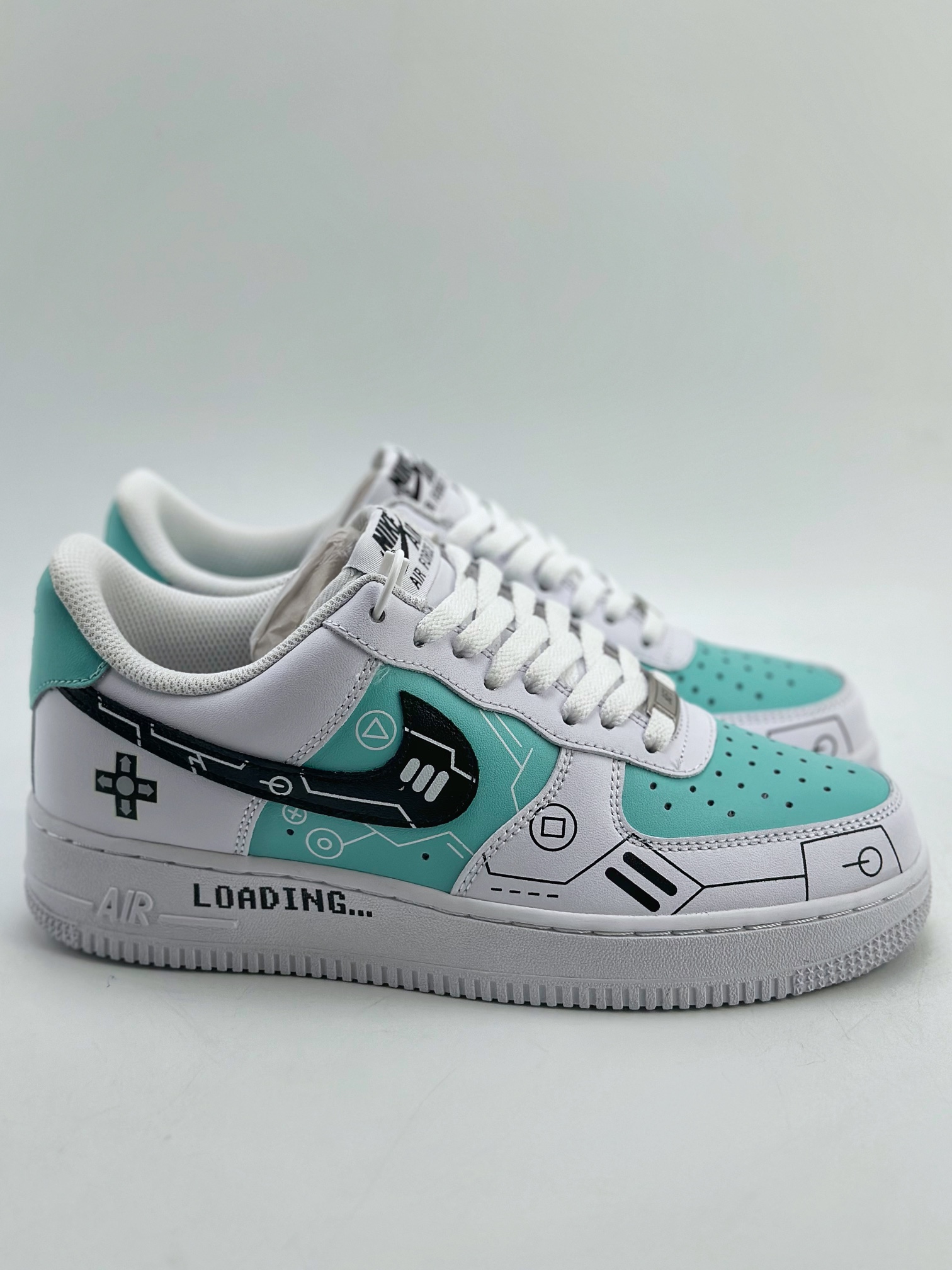 Nike Air Force 1 Low 07 Video Game Theme White Mint Green CW2288-114