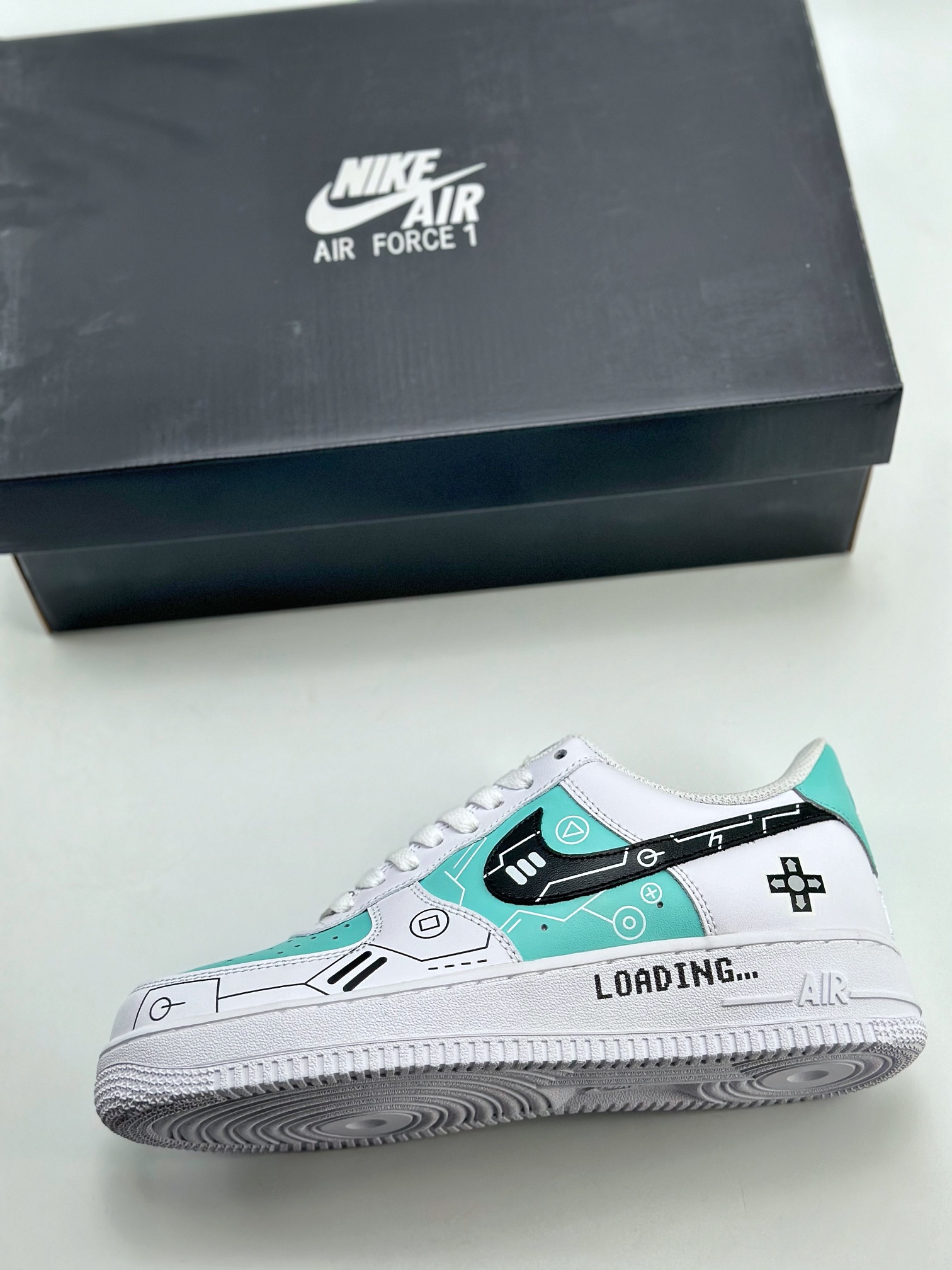 Nike Air Force 1 Low 07 Video Game Theme White Mint Green CW2288-114