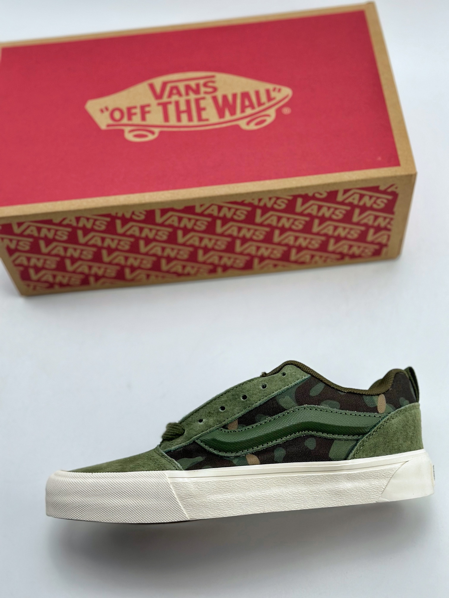 150 Vans Classics Knu Skool 面包鞋 范斯官方 经典迷彩绿面包鞋