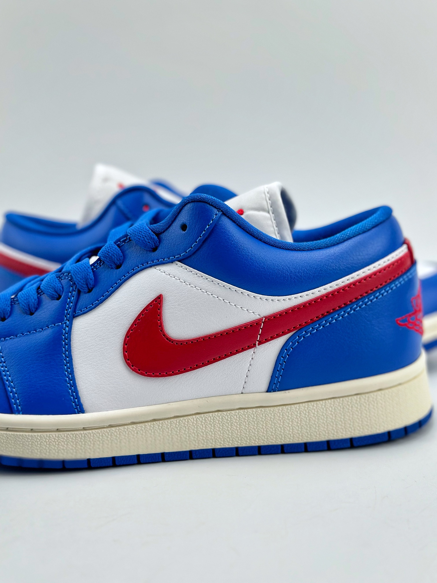 220 外贸版 Air Jordan 1 Retro Low "Sport Blue" 蓝白红 DC0774-416