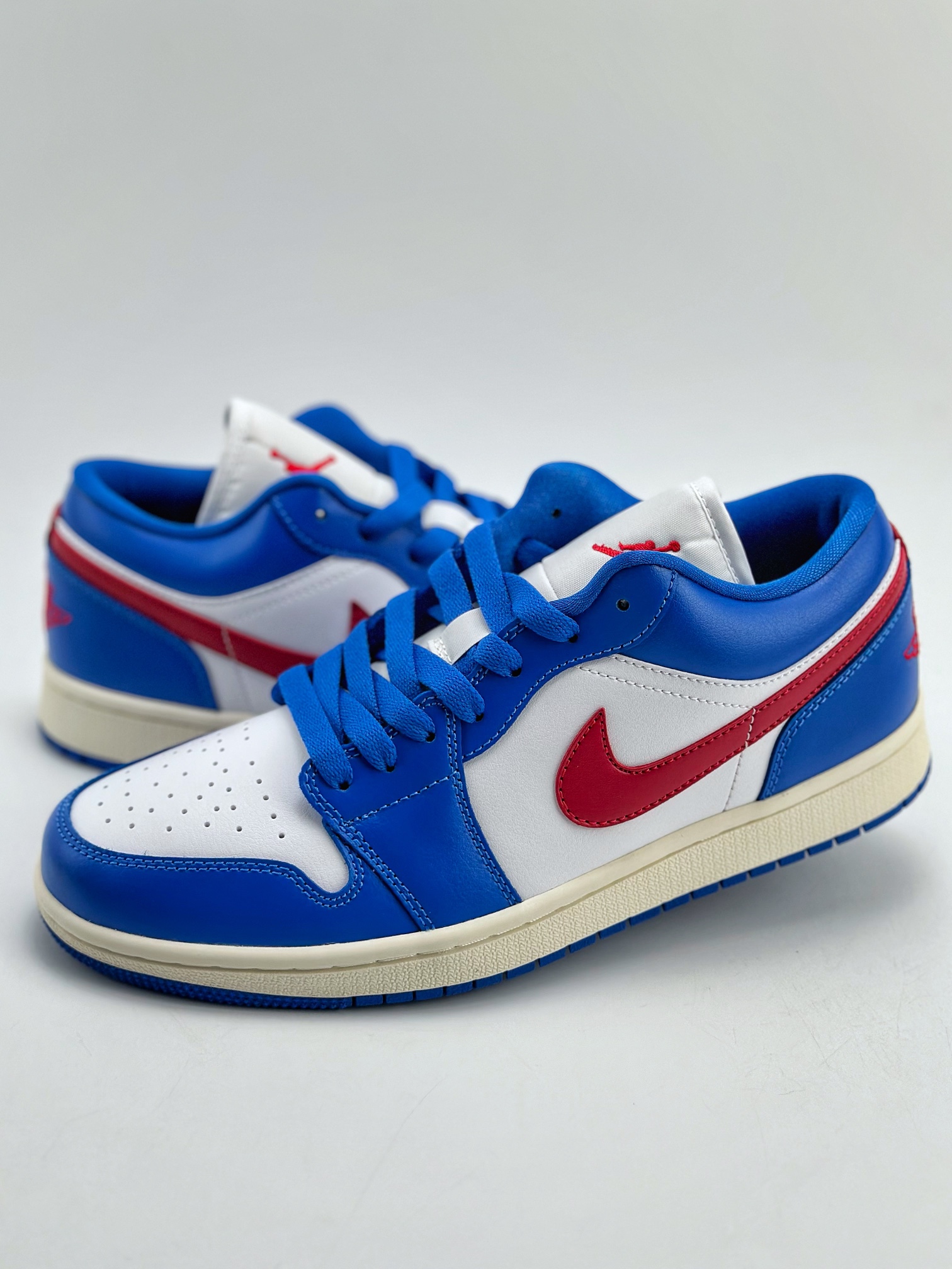 220 外贸版 Air Jordan 1 Retro Low “Sport Blue” 蓝白红 DC0774-416