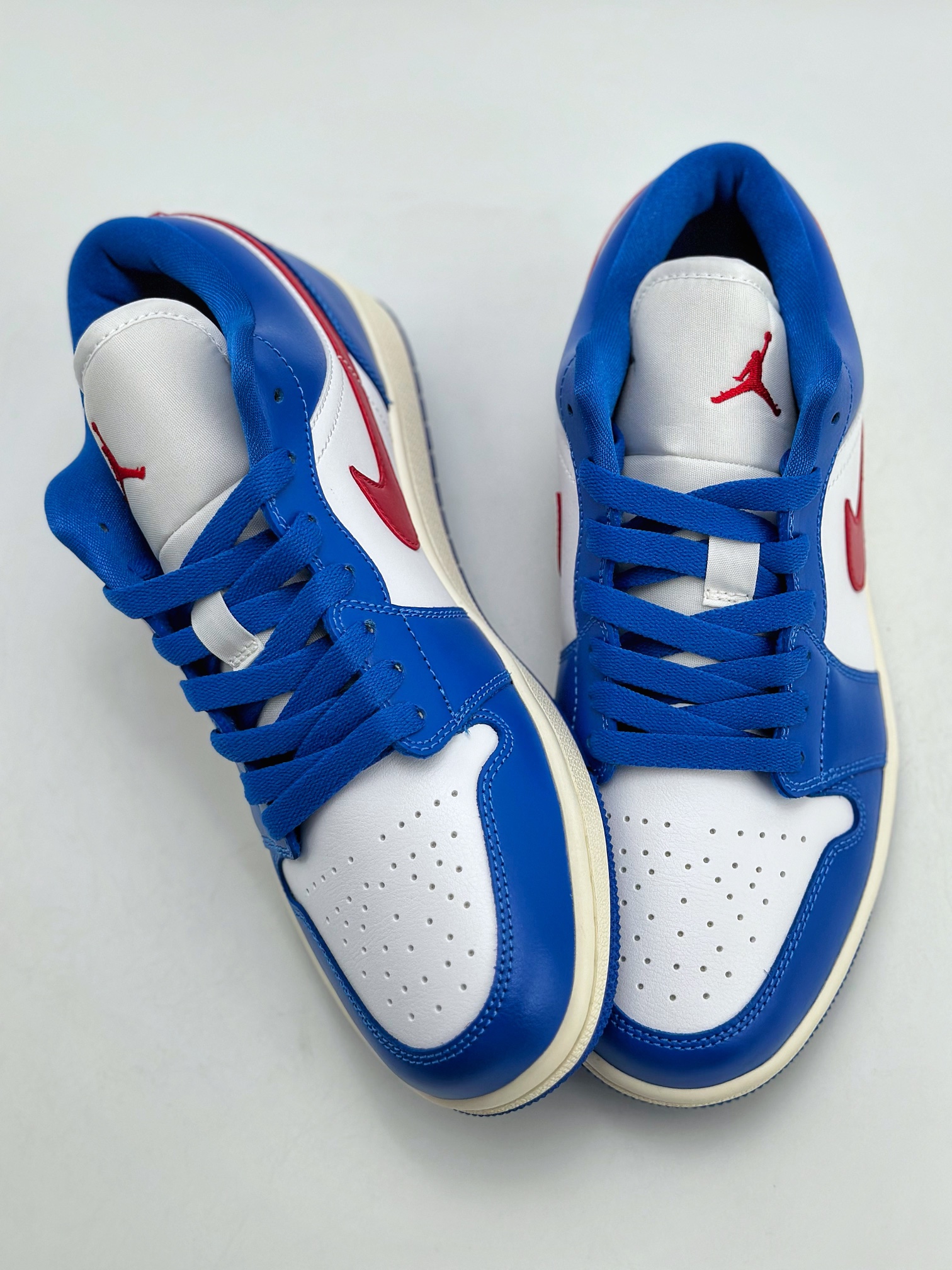 220 外贸版 Air Jordan 1 Retro Low "Sport Blue" 蓝白红 DC0774-416