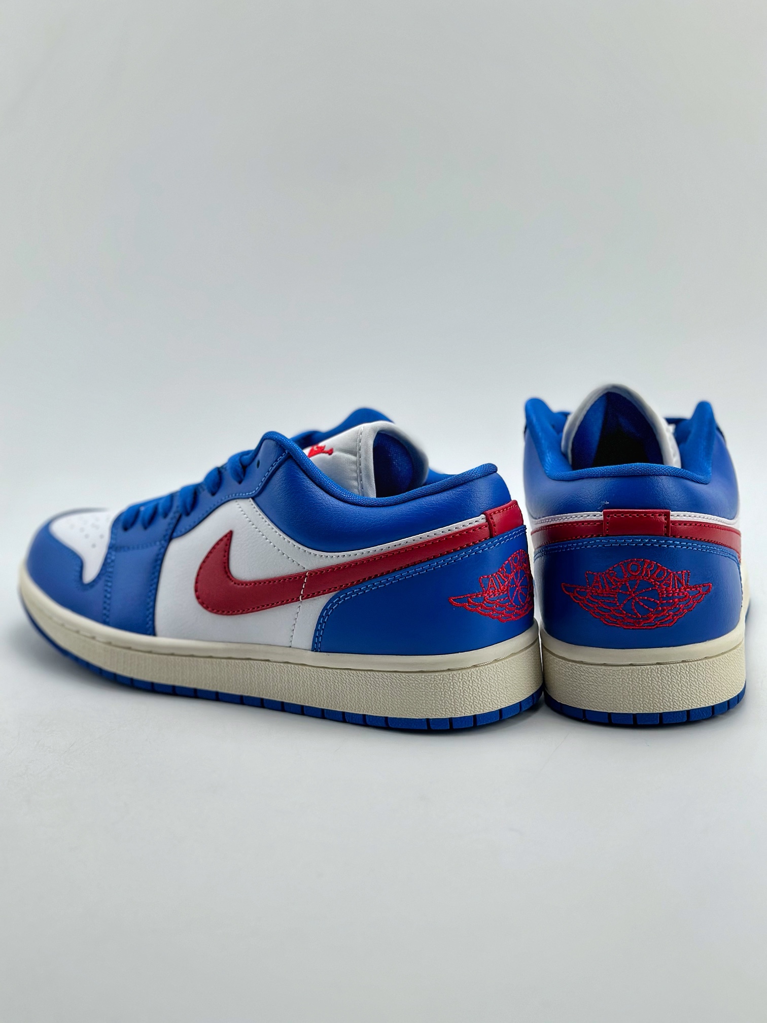 220 外贸版 Air Jordan 1 Retro Low "Sport Blue" 蓝白红 DC0774-416