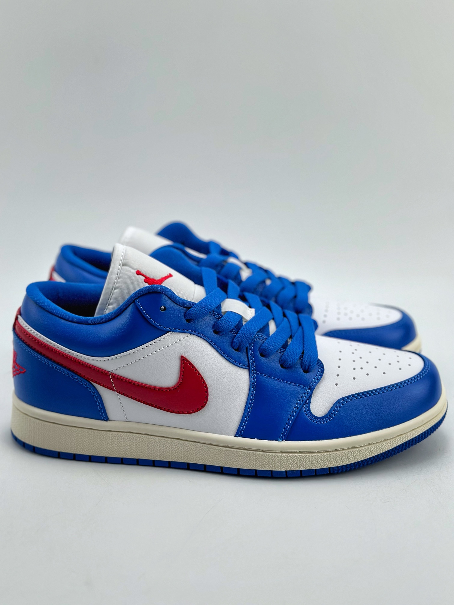 220 外贸版 Air Jordan 1 Retro Low "Sport Blue" 蓝白红 DC0774-416