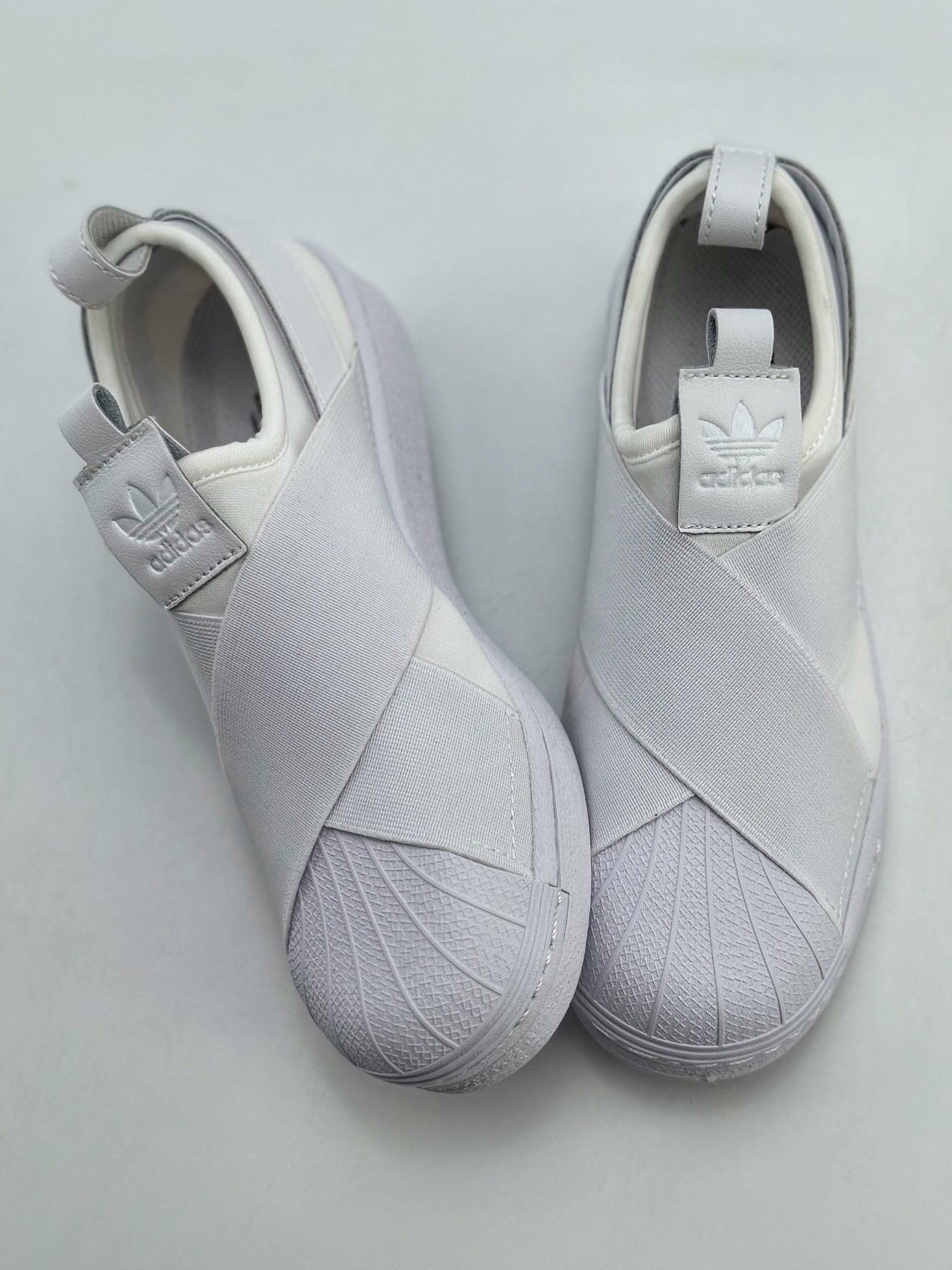 150 AD Originals Superstar Slip On 贝壳头 一脚蹬帆布绑带  FW7052