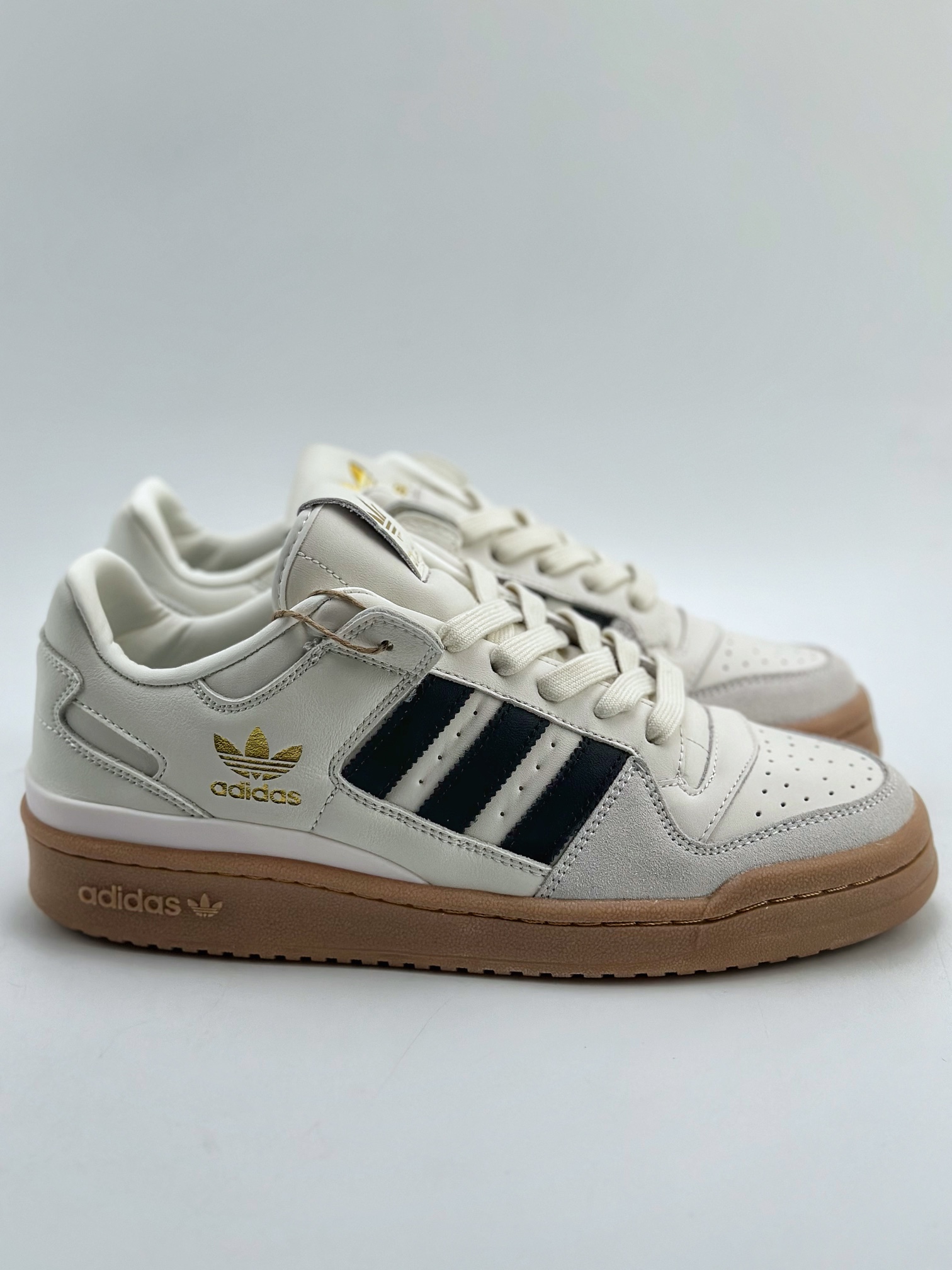 220 海外渠道版 原盒原标 Adidas Forum Low CL 三叶草低邦 经典魔术贴复古板鞋IG37696