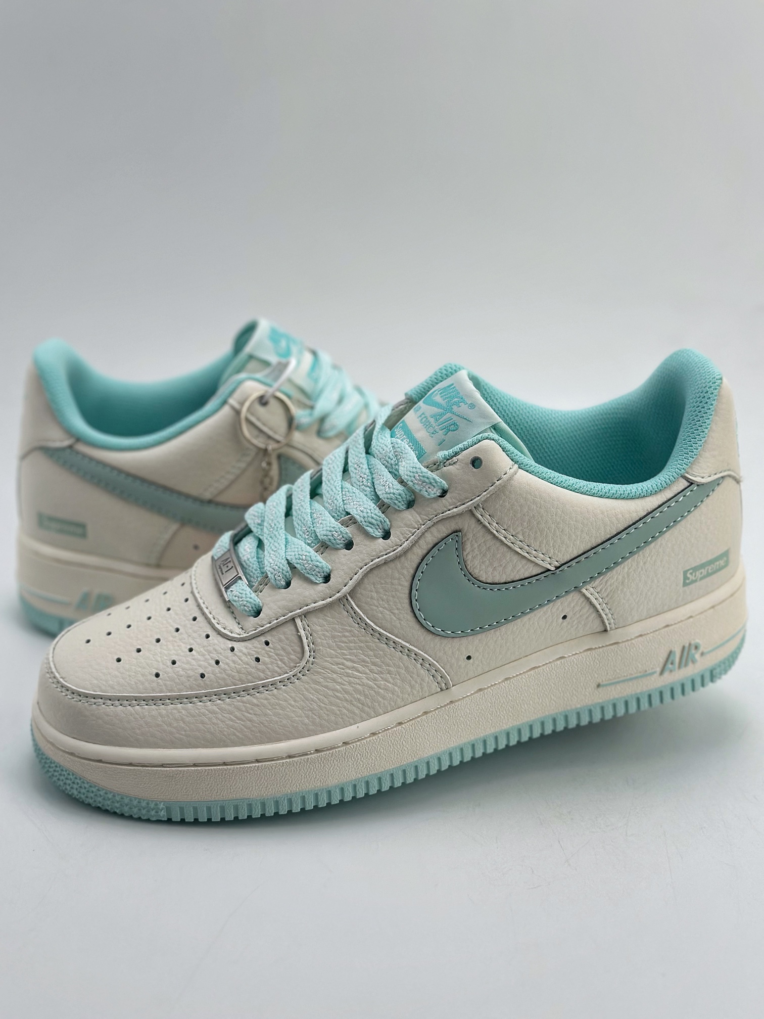 200 Nike Air Force 1 Low 07 x Supreme 白青 SU0220-006