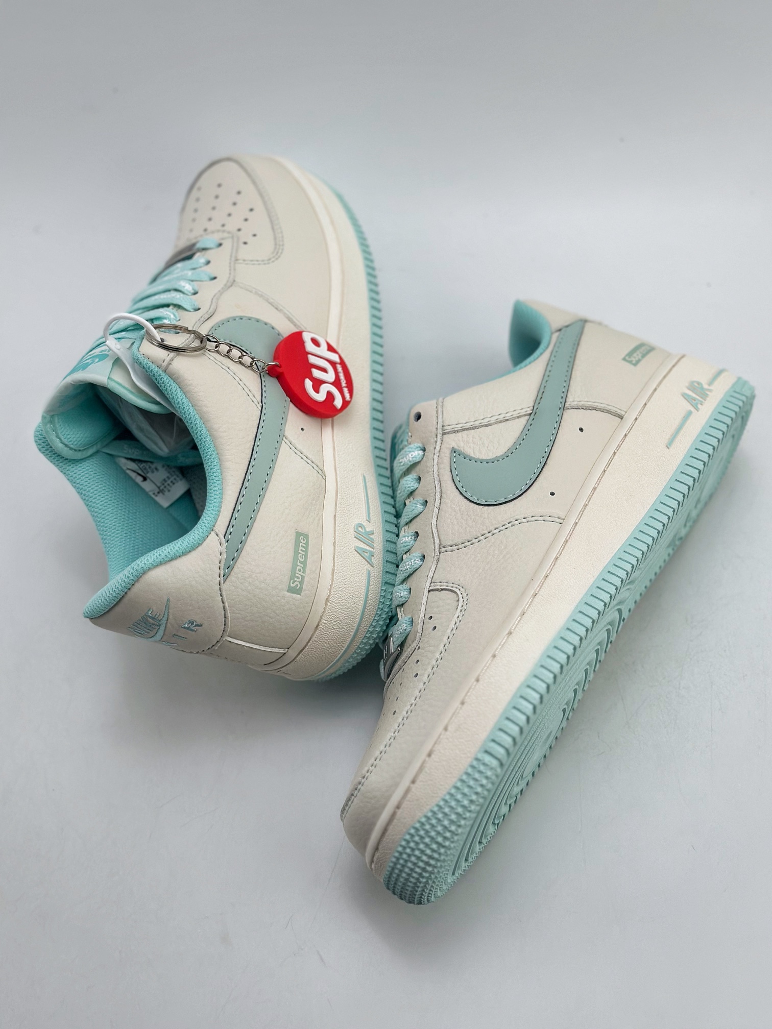 200 Nike Air Force 1 Low 07 x Supreme 白青 SU0220-006